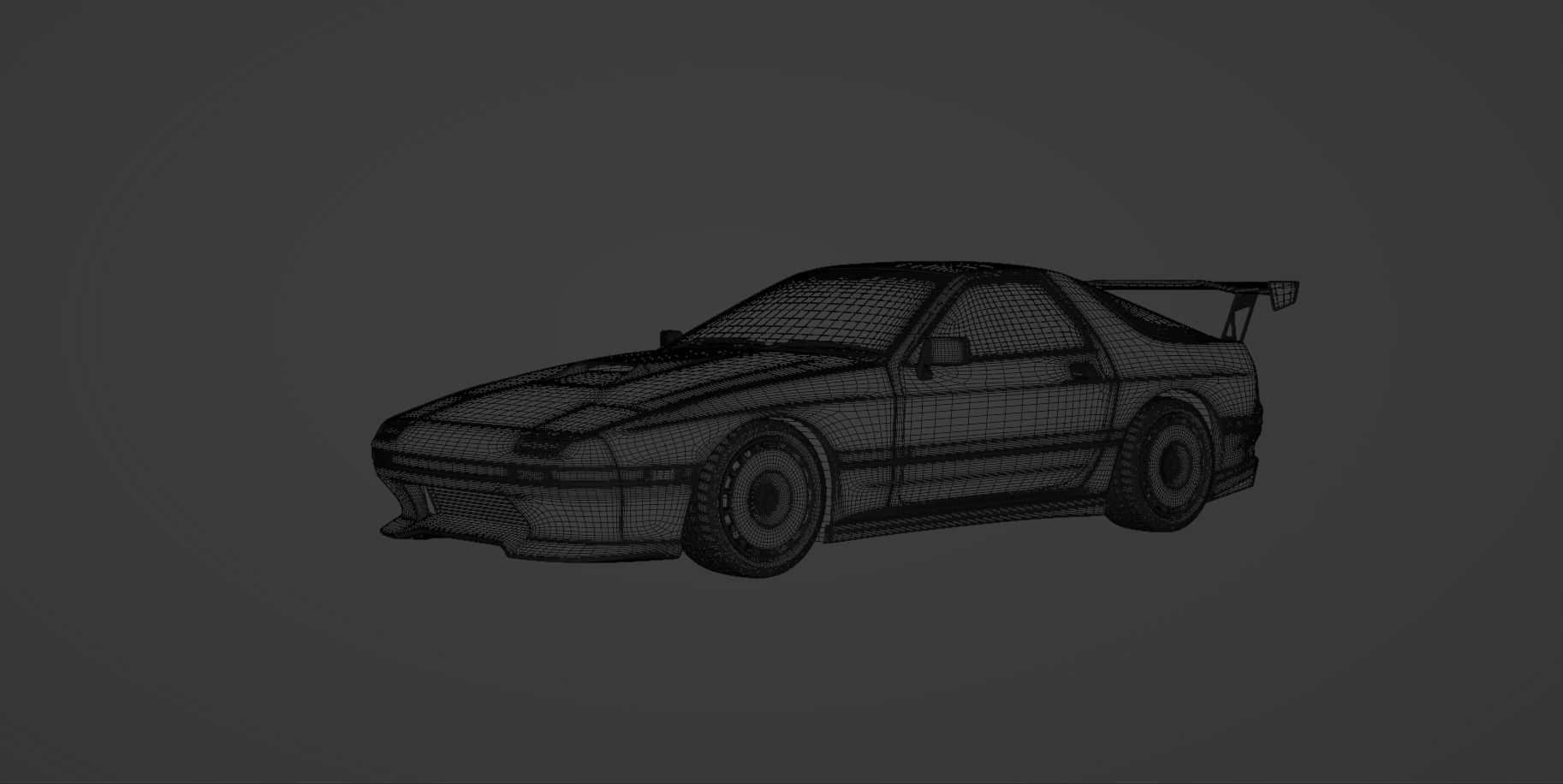 Mazda RX7 FC3S Tuned 3D model_7