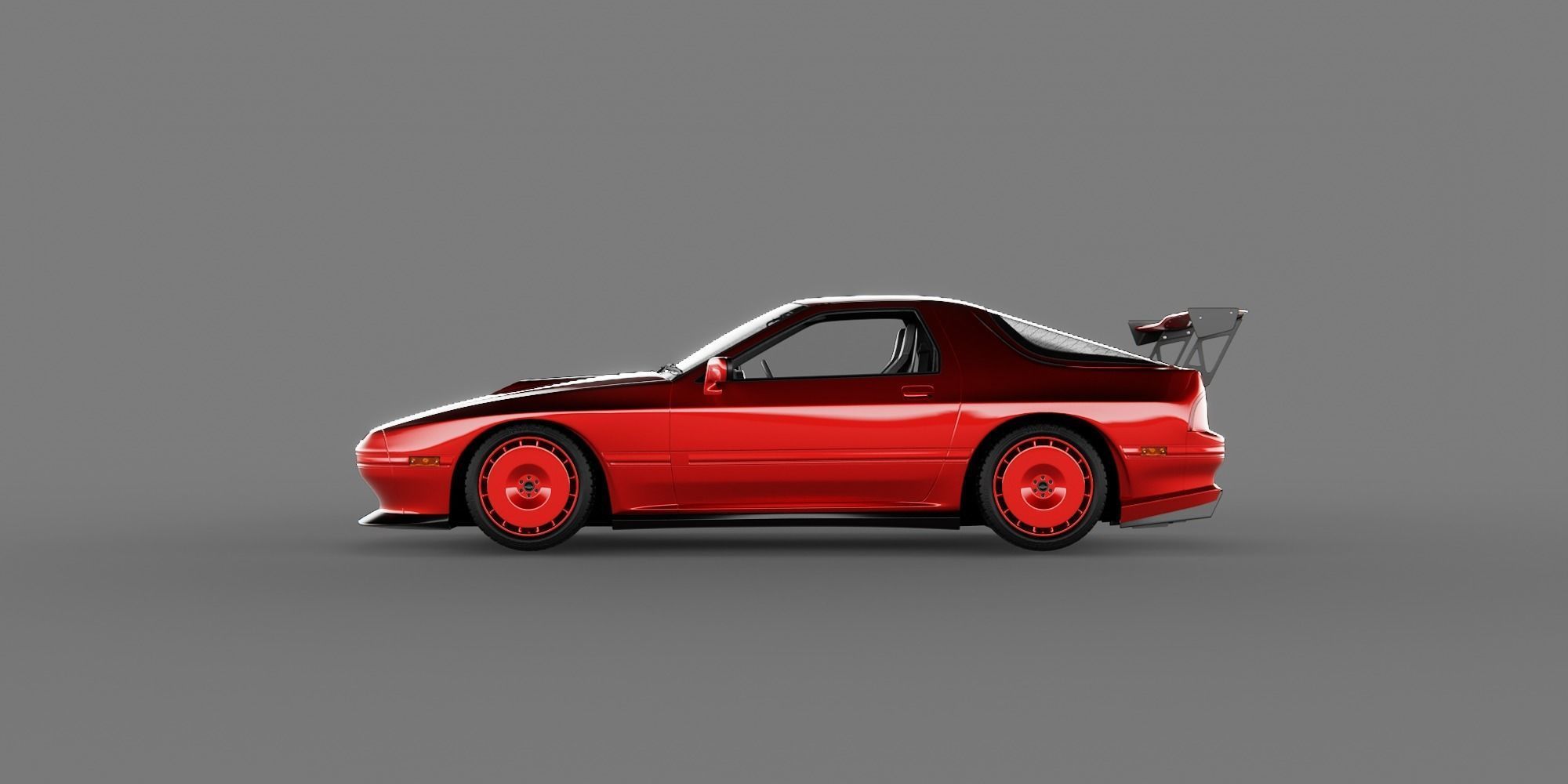 Mazda RX7 FC3S Tuned 3D model_6