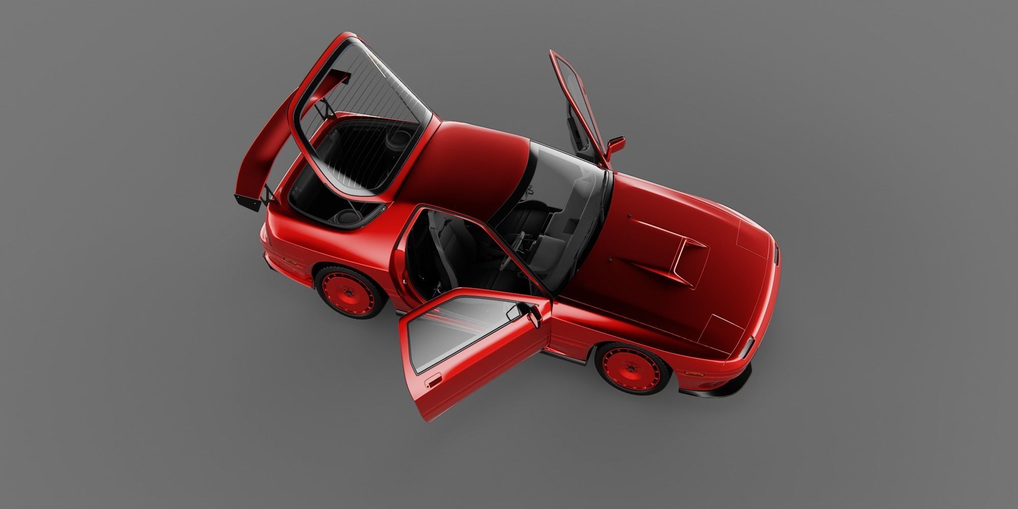 Mazda RX7 FC3S Tuned 3D model_10