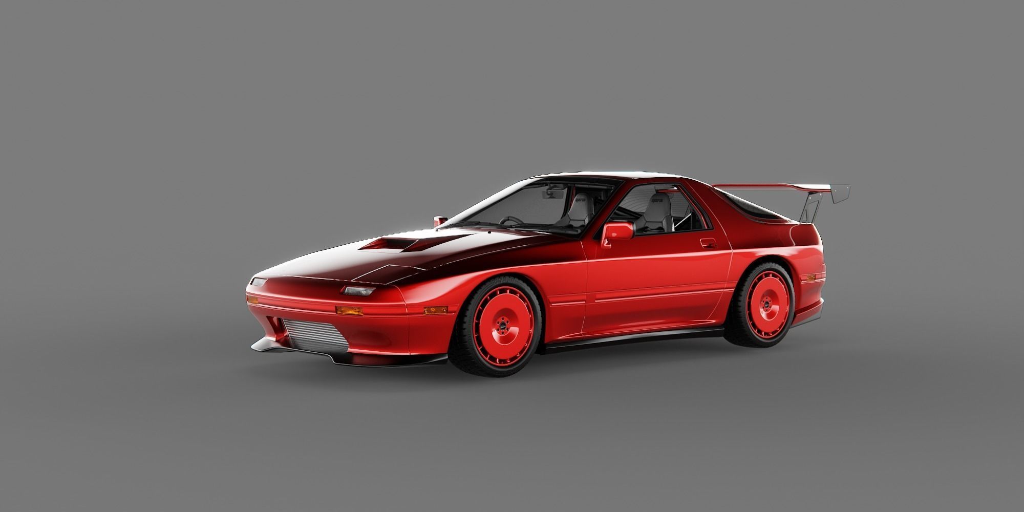 Mazda RX7 FC3S Tuned 3D model_2