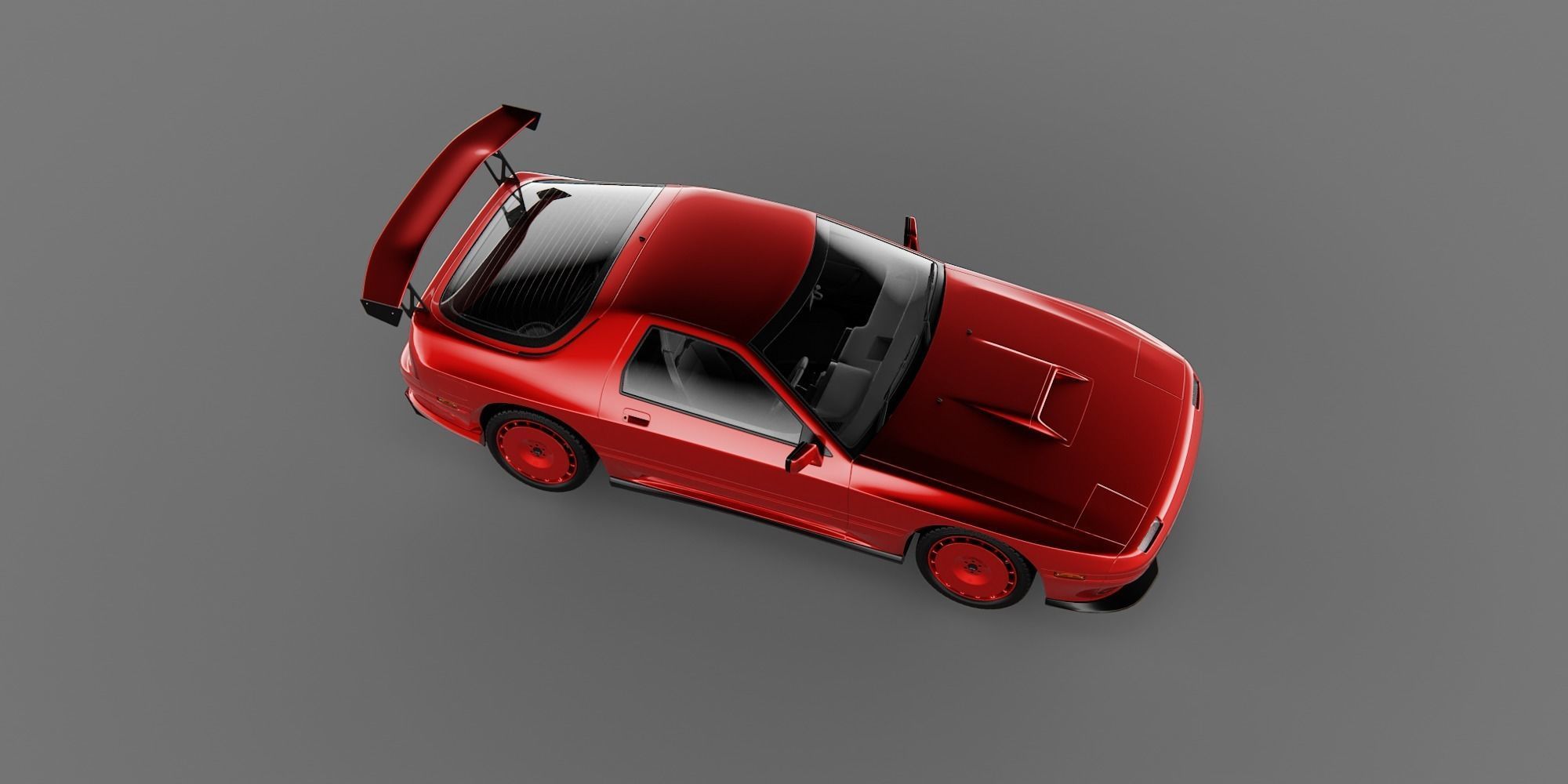 Mazda RX7 FC3S Tuned 3D model_4