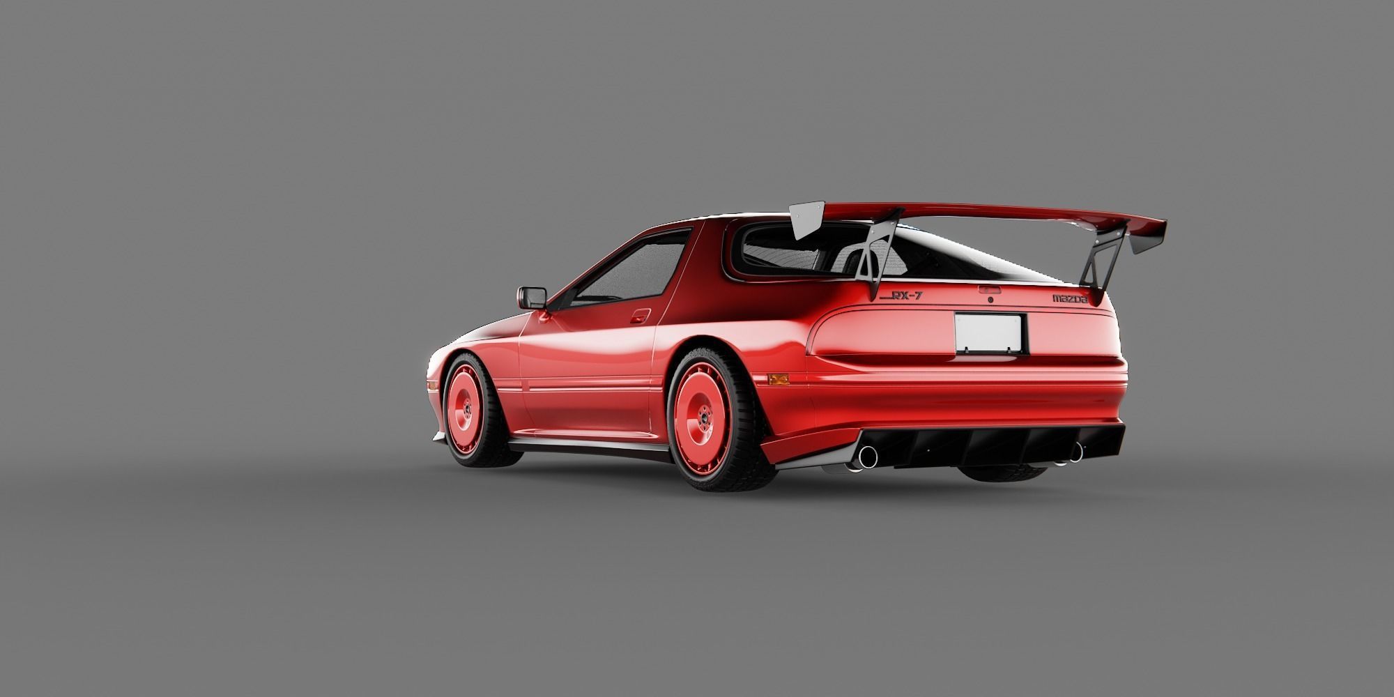 Mazda RX7 FC3S Tuned 3D model_3