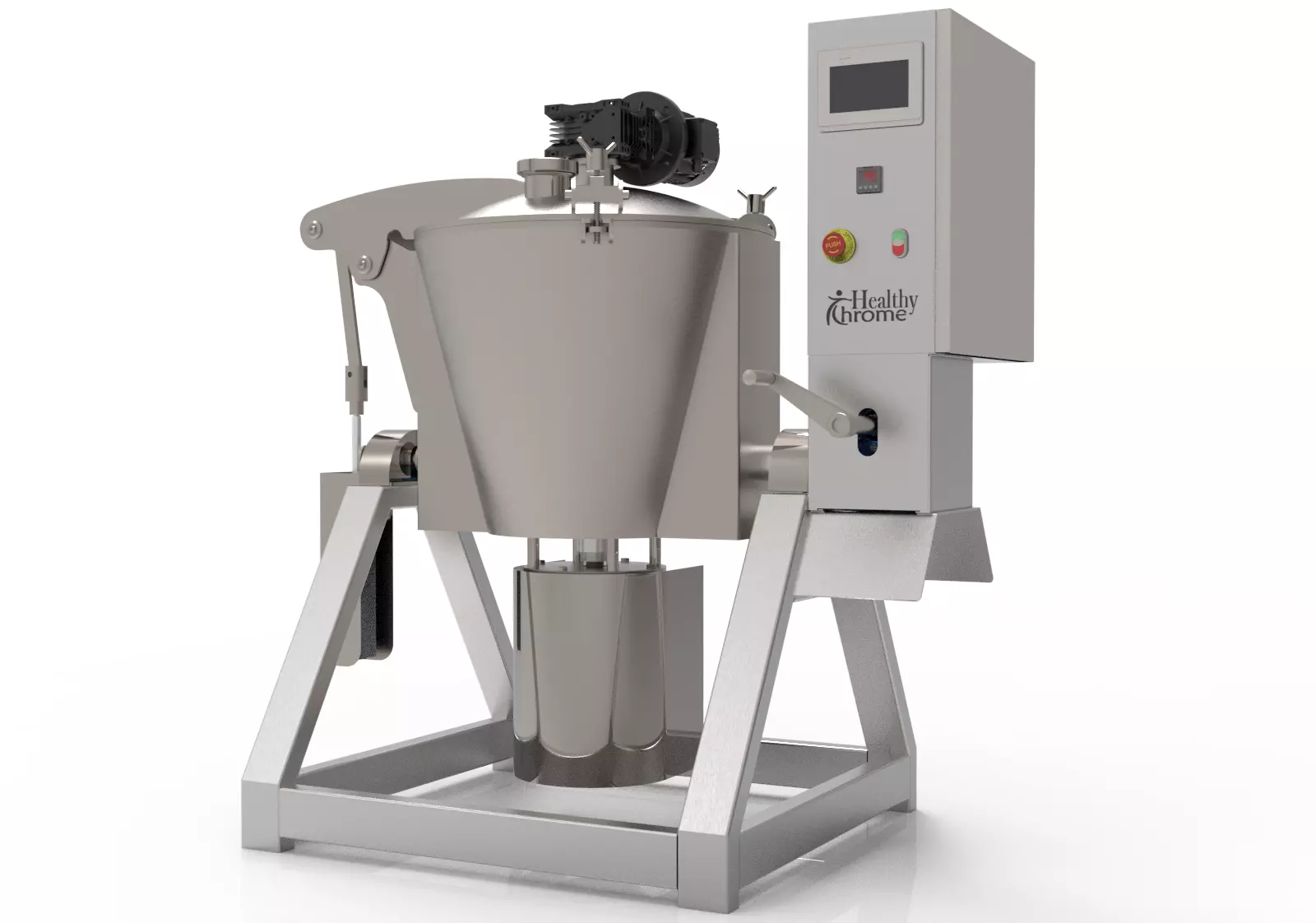 Cheese Dry cooking Machine 3D model_0