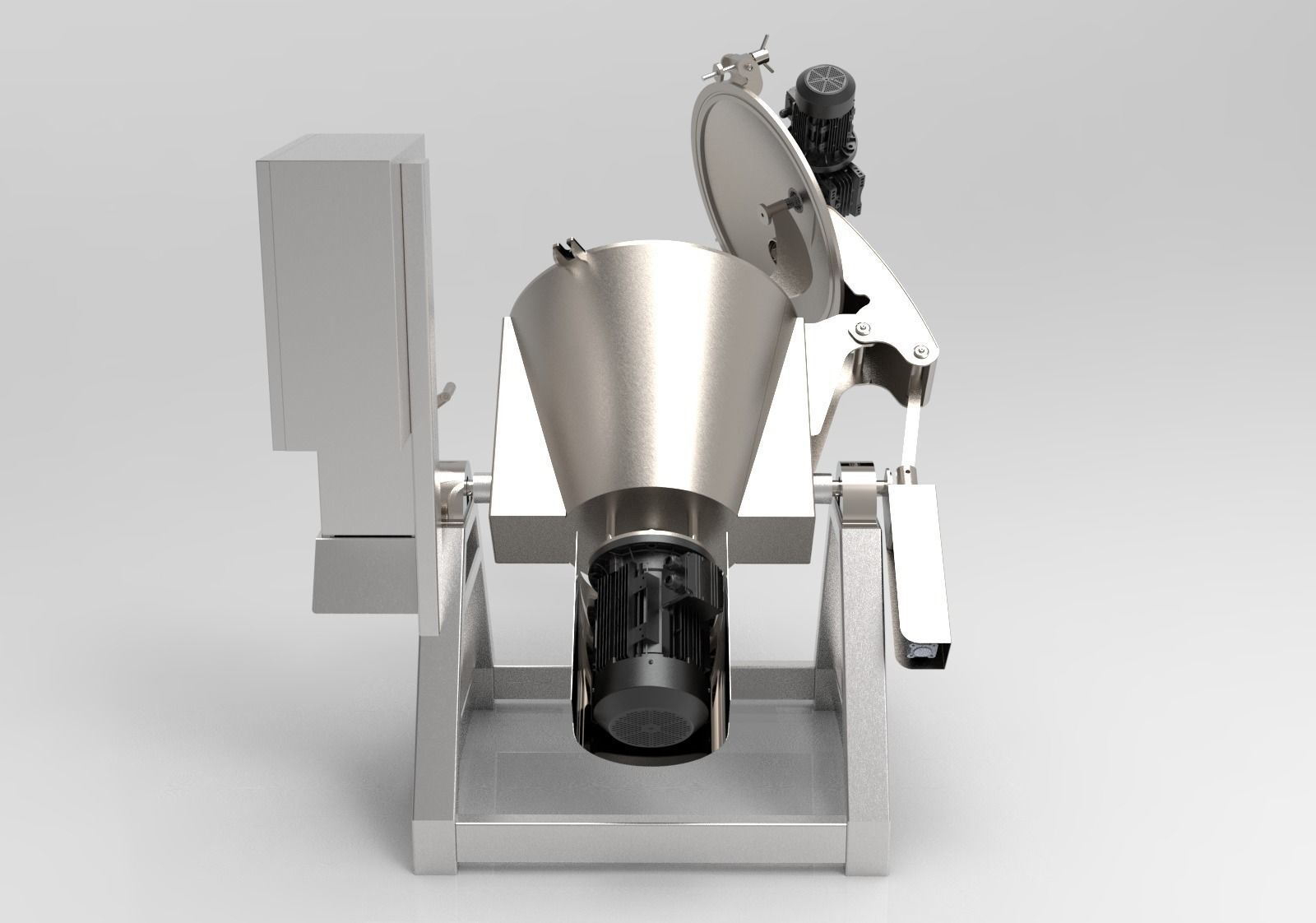 Cheese Dry cooking Machine 3D model_7