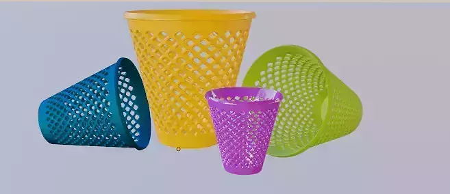 Modern Dustbin Container 3D Model