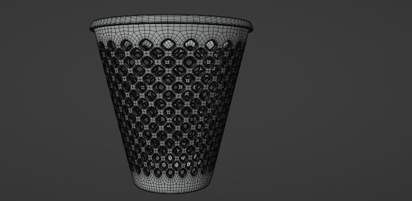 Modern Dustbin Container 3D Model Low-poly 3D model_6