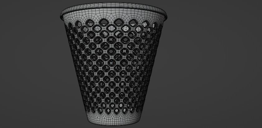 Modern Dustbin Container 3D Model Low-poly 3D model_7