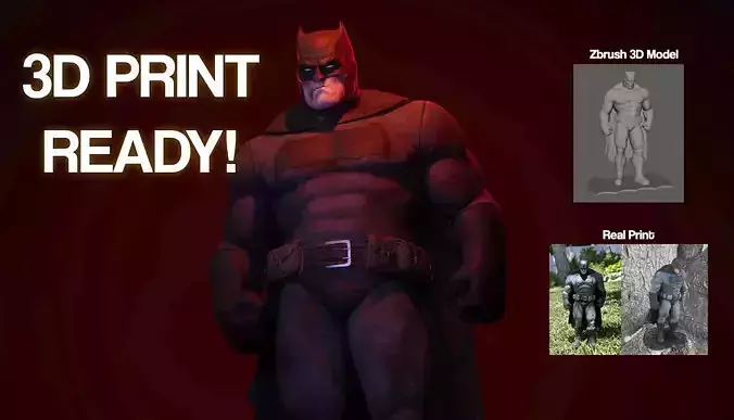 Batman - Frank Miller Style 3D print model