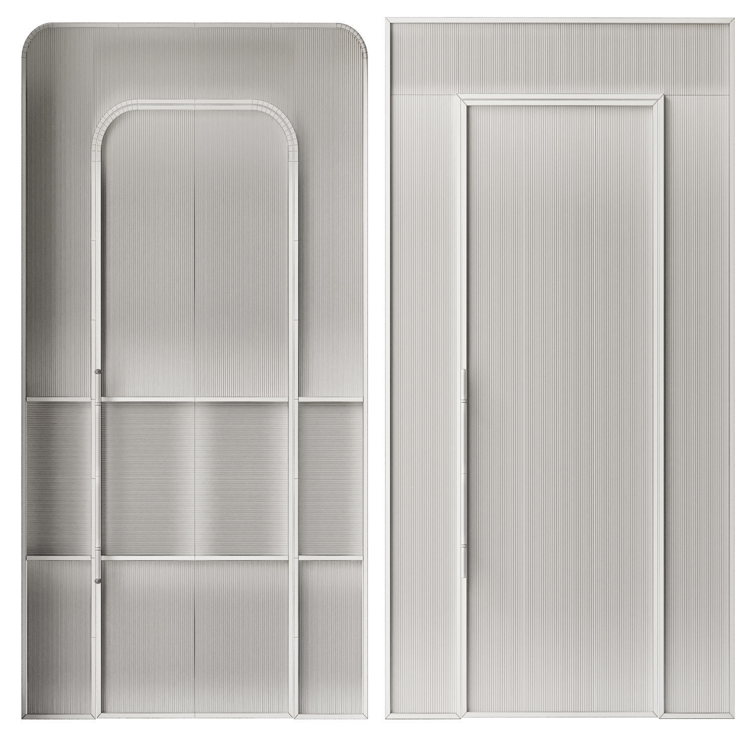 Art Deco door 12 3D model_2