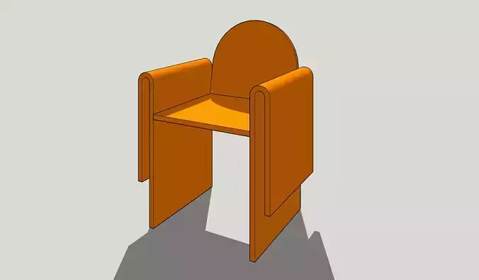 Chair made in SketchUp
