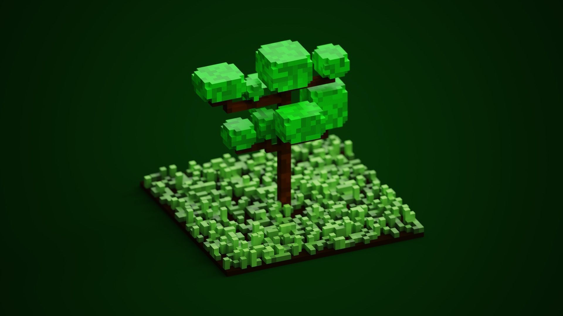 Voxel Tree 3D model_6