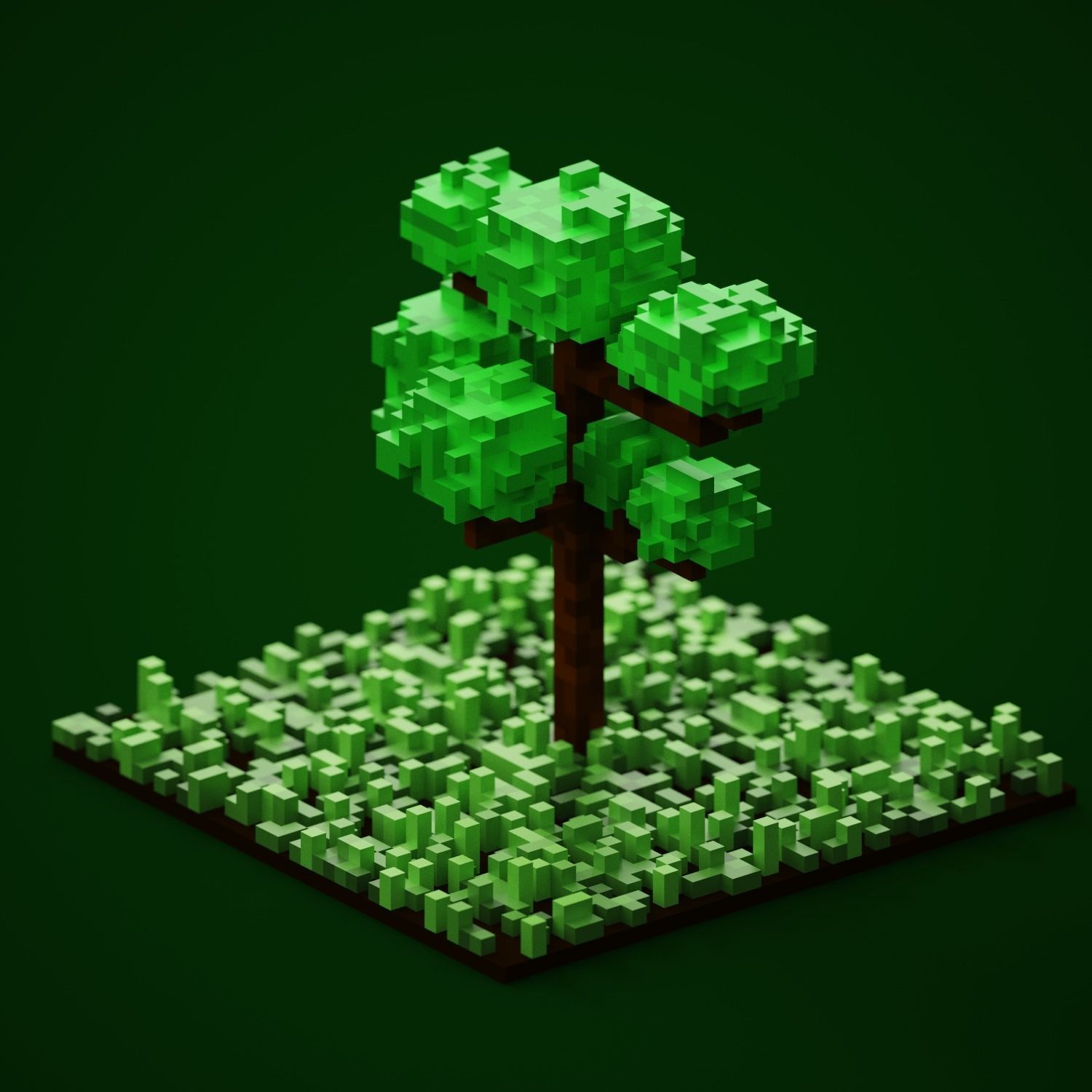Voxel Tree 3D model_5