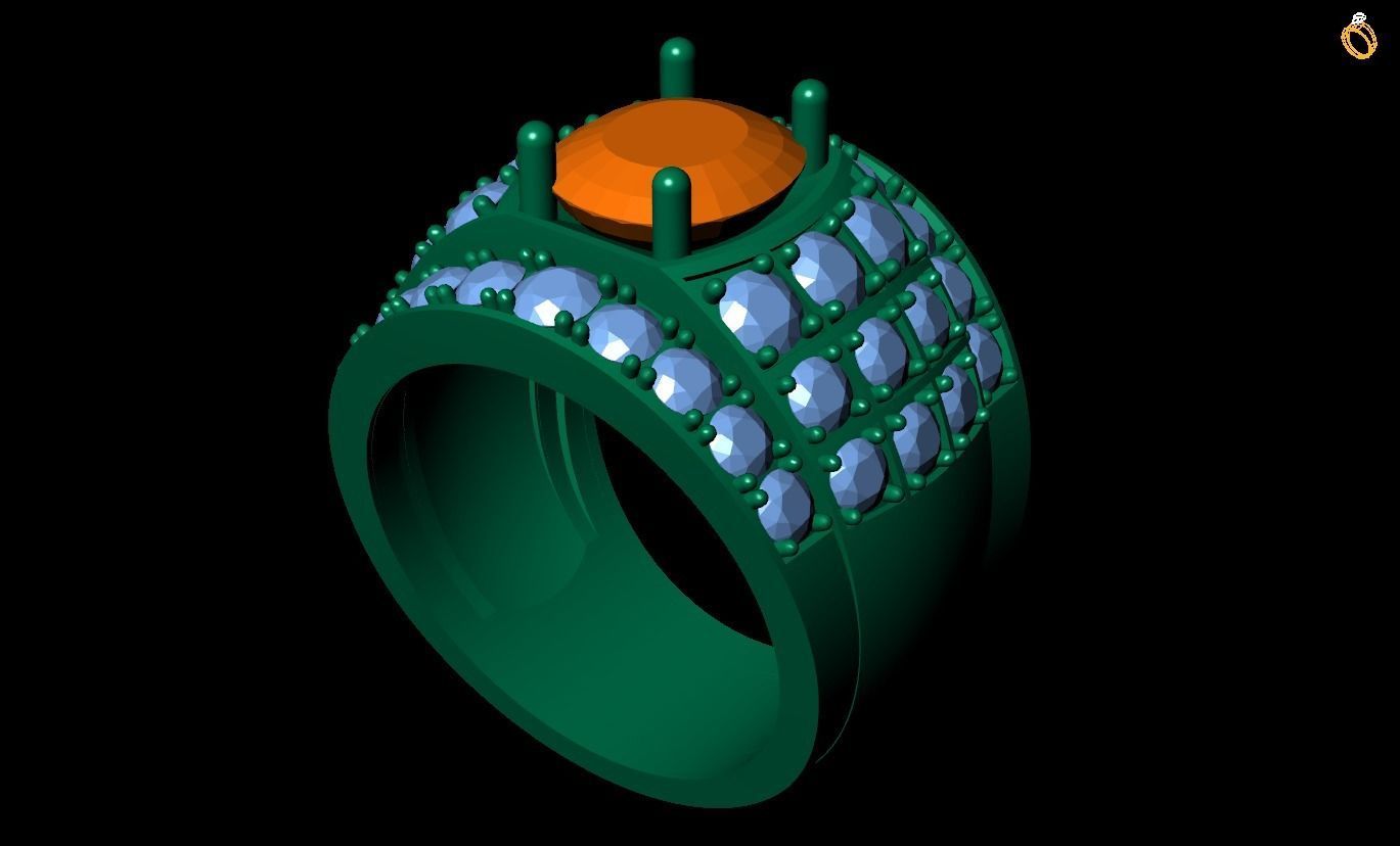 Rings 3D print model_2