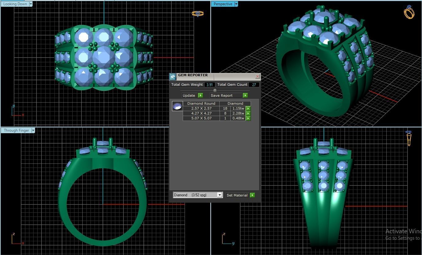 Rings 3D print model_1