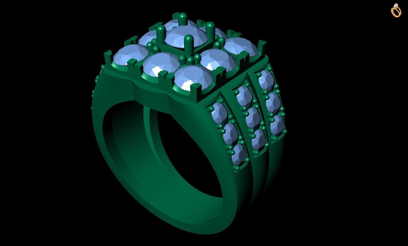 Rings 3D print model_2