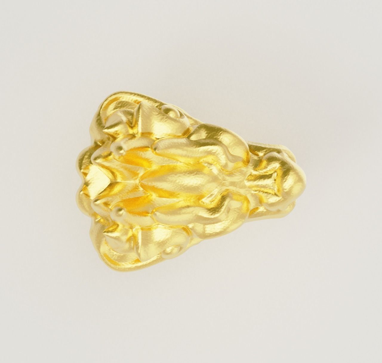 3D Printable oriental Chinese Dragon head 3D print model AN11 3D print model_5