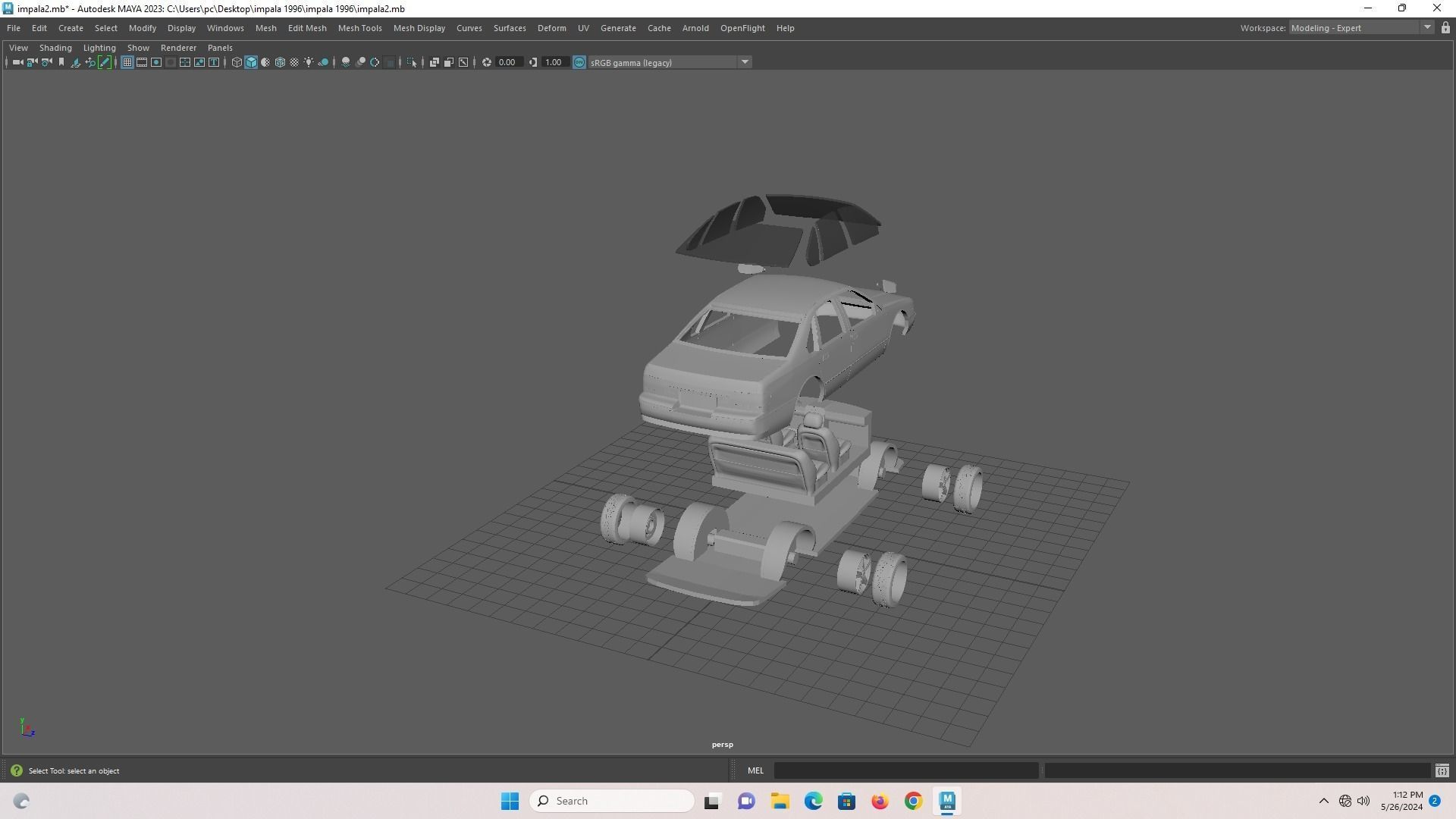 Chevy Impala SS 1996 Rc 3D print model_19