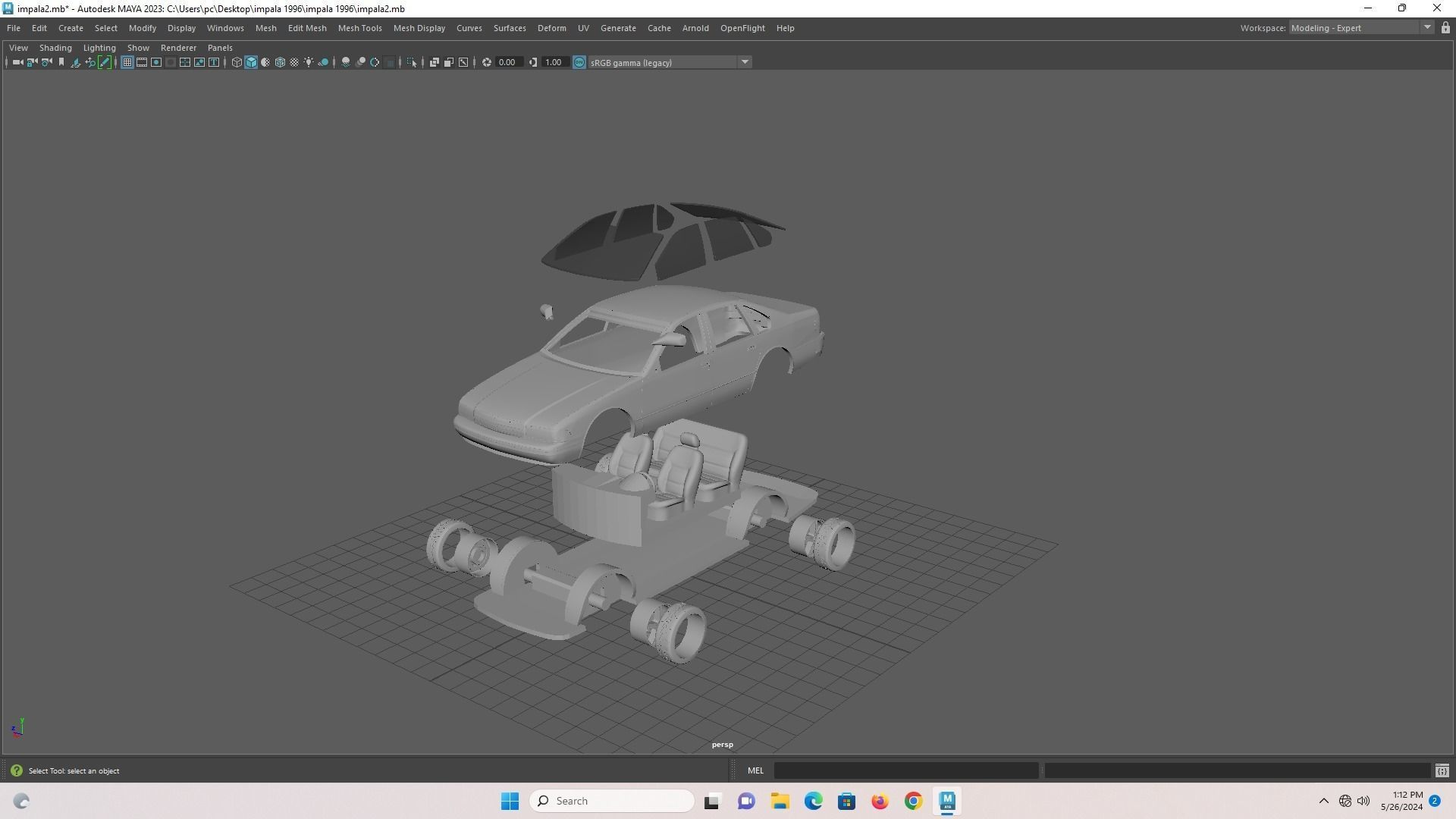 Chevy Impala SS 1996 Rc 3D print model_15