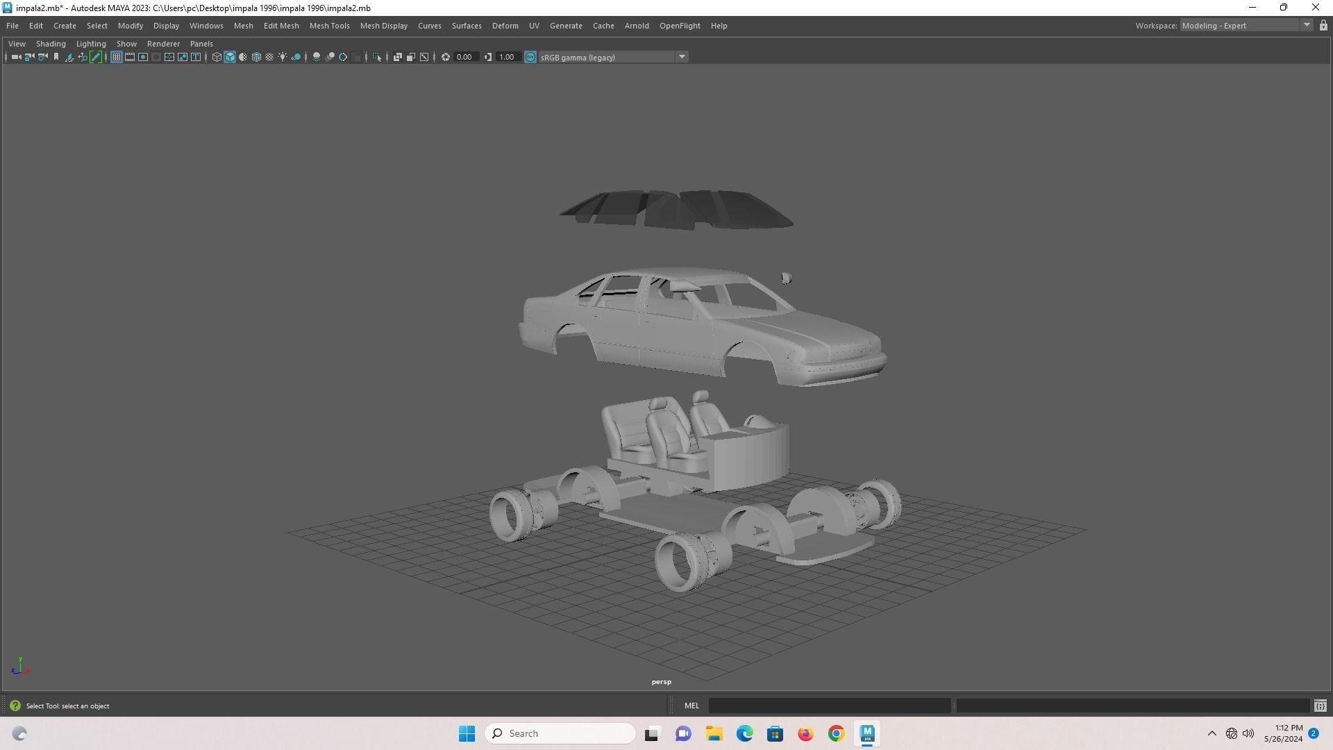 Chevy Impala SS 1996 Rc 3D print model_18