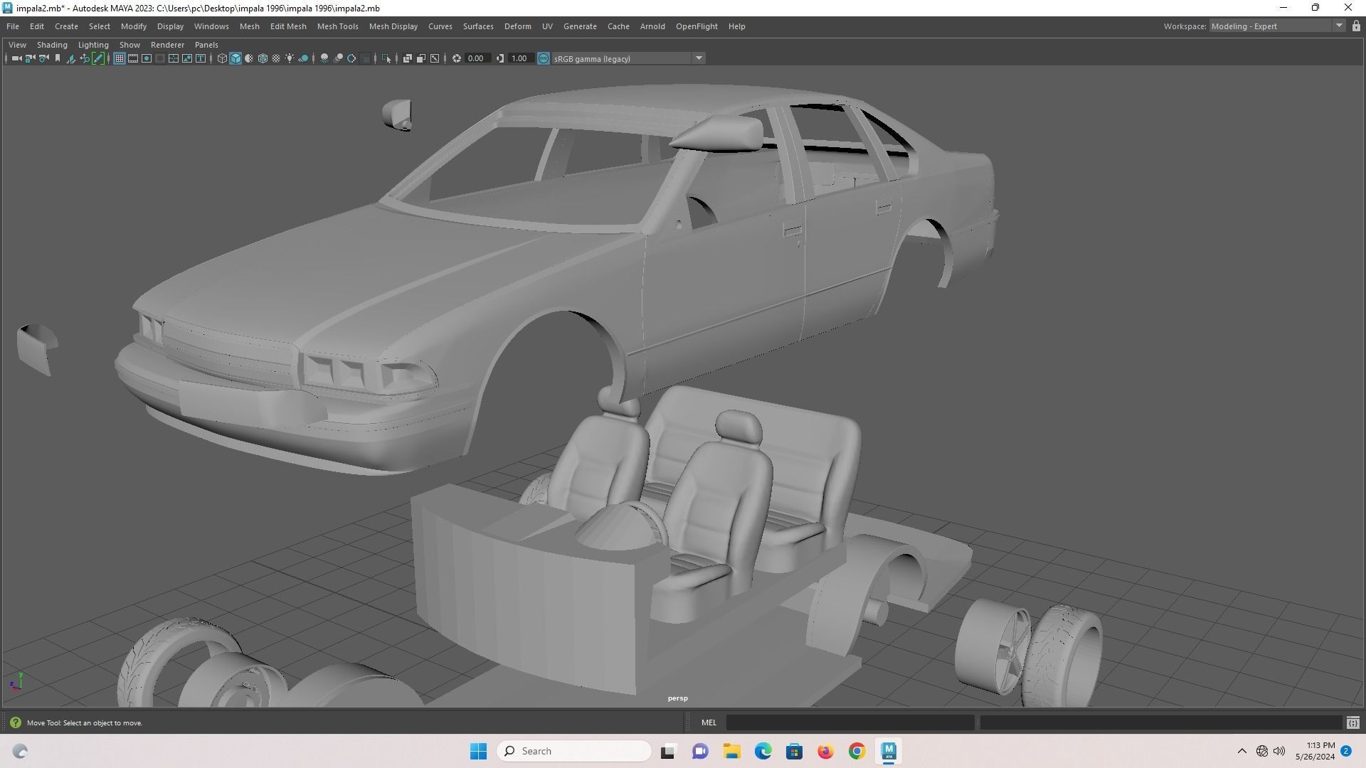 Chevy Impala SS 1996 Rc 3D print model_20