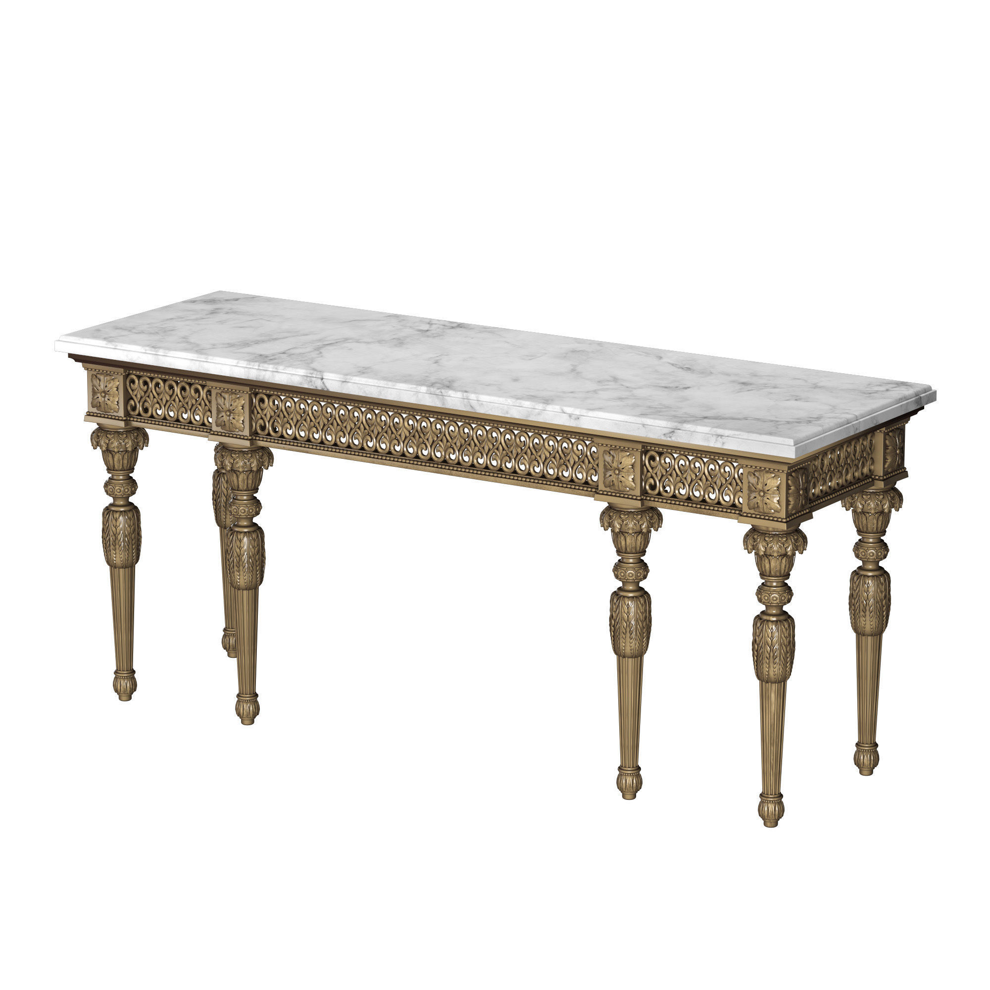 VERCELLI II Console table 3D model_3
