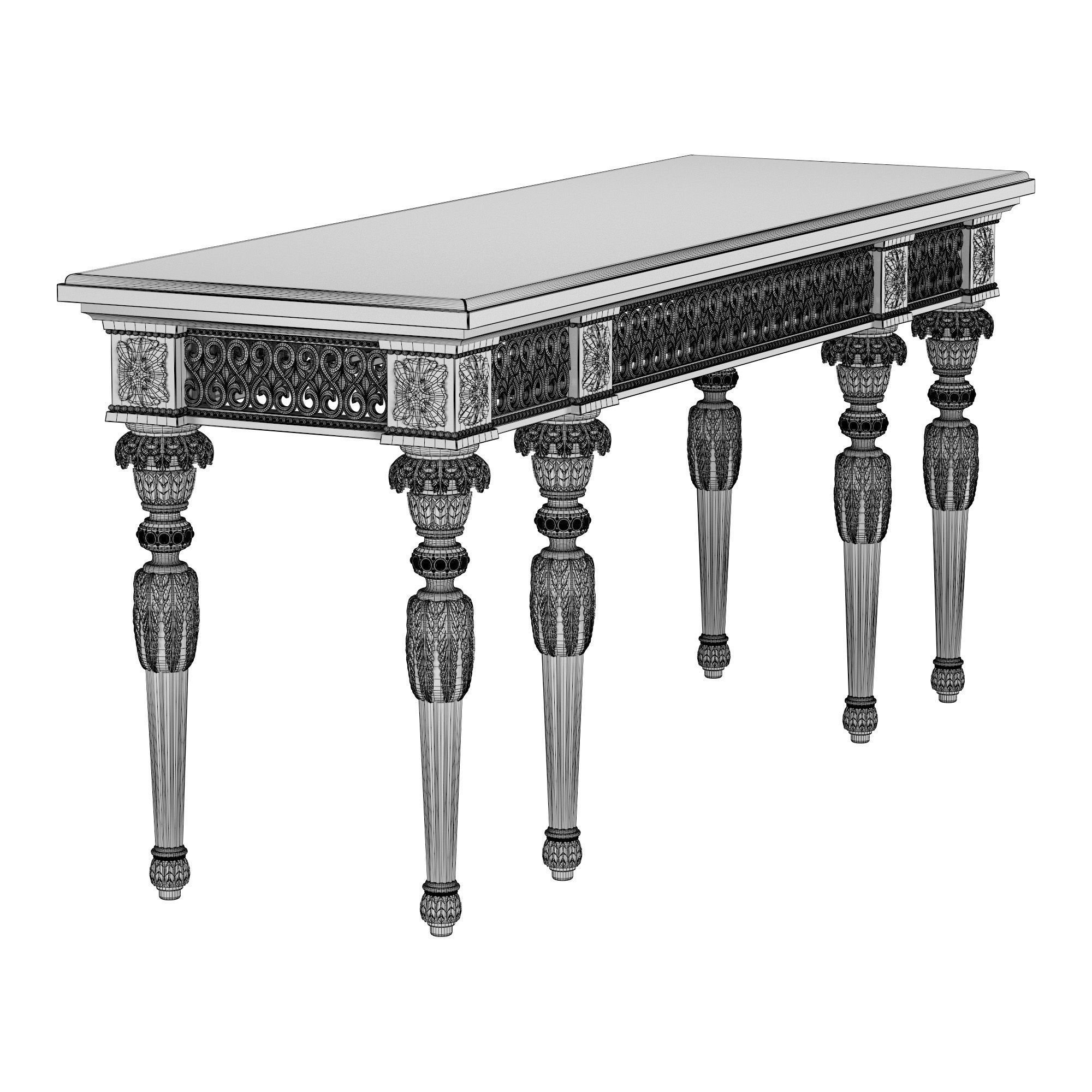 VERCELLI II Console table 3D model_5