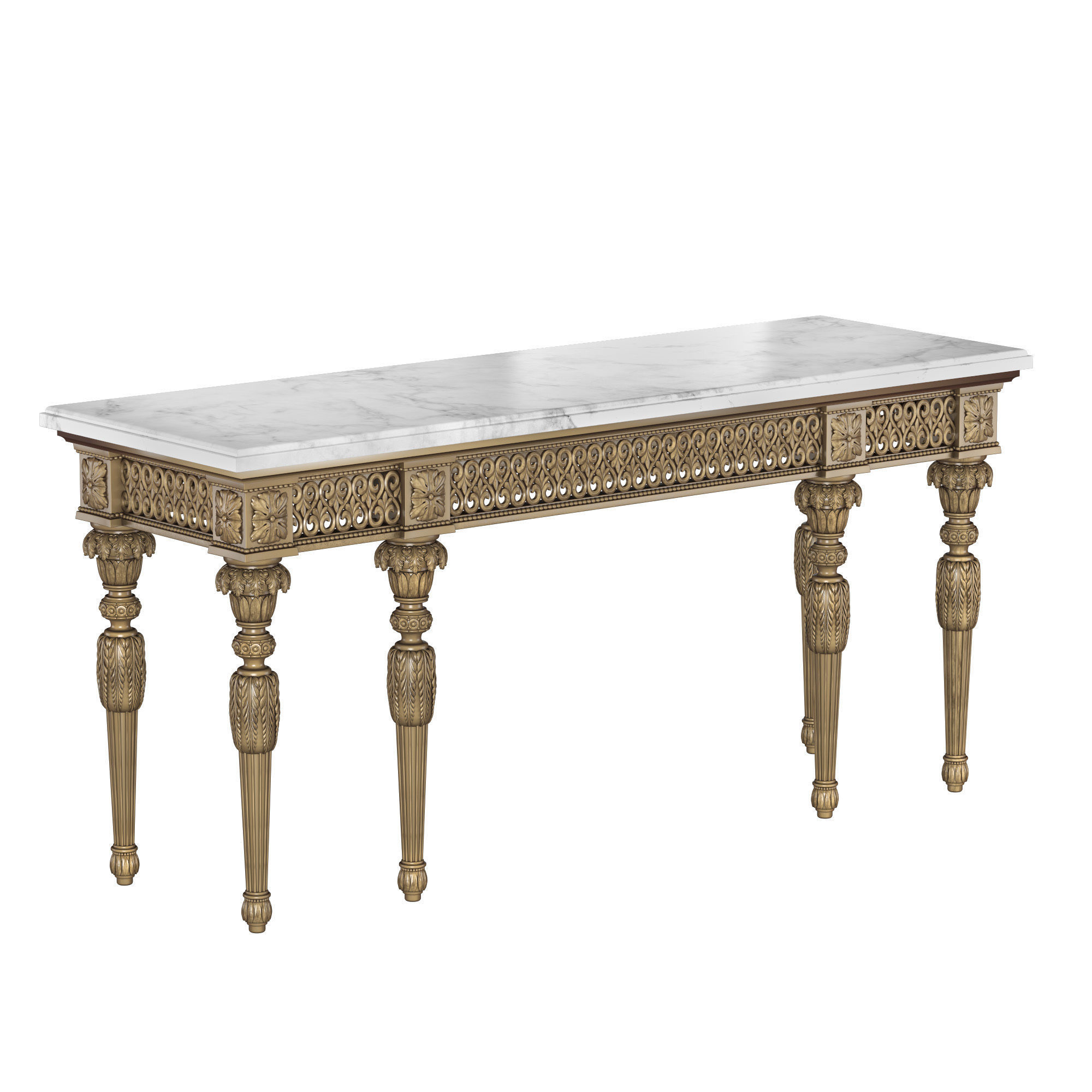 VERCELLI II Console table 3D model_1