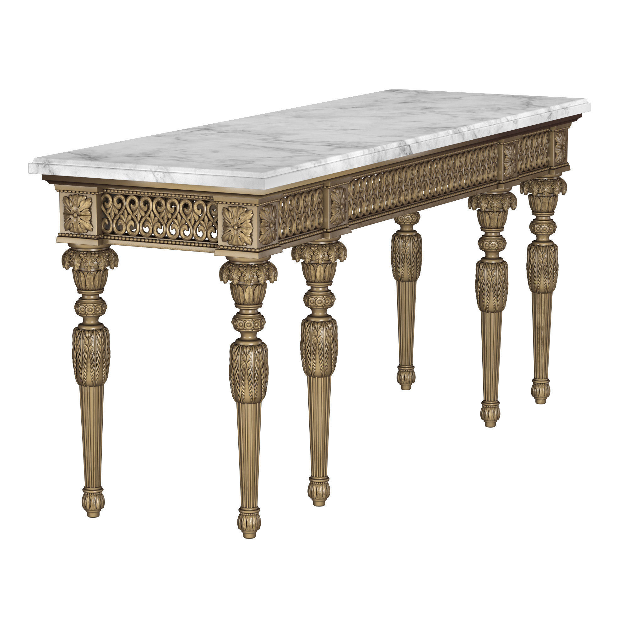 VERCELLI II Console table 3D model_4