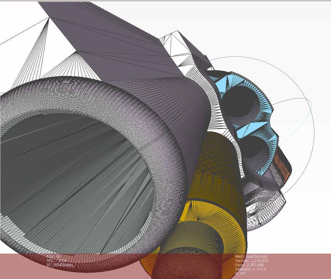 Mini revolver NAA22MS with knuckles assembly and cartridges  3D model_24