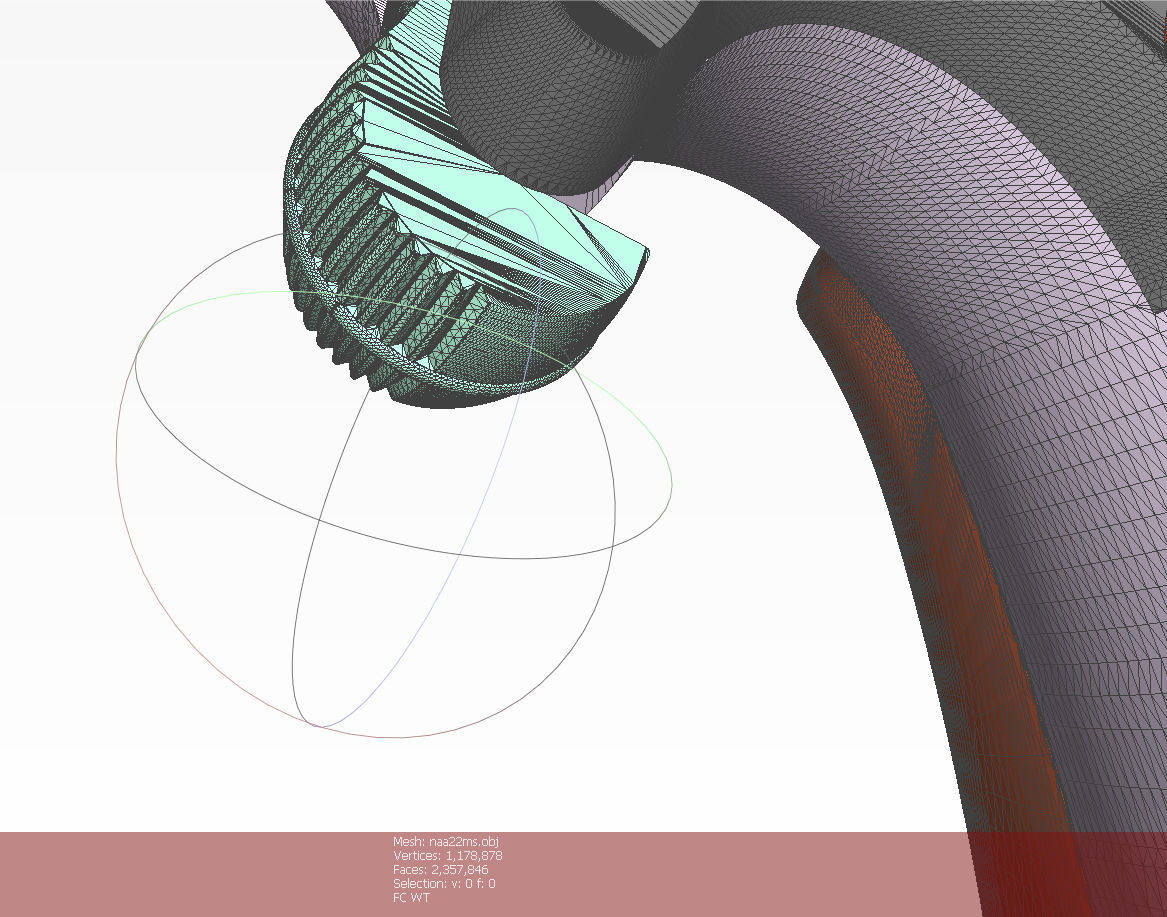 Mini revolver NAA22MS with knuckles assembly and cartridges  3D model_25