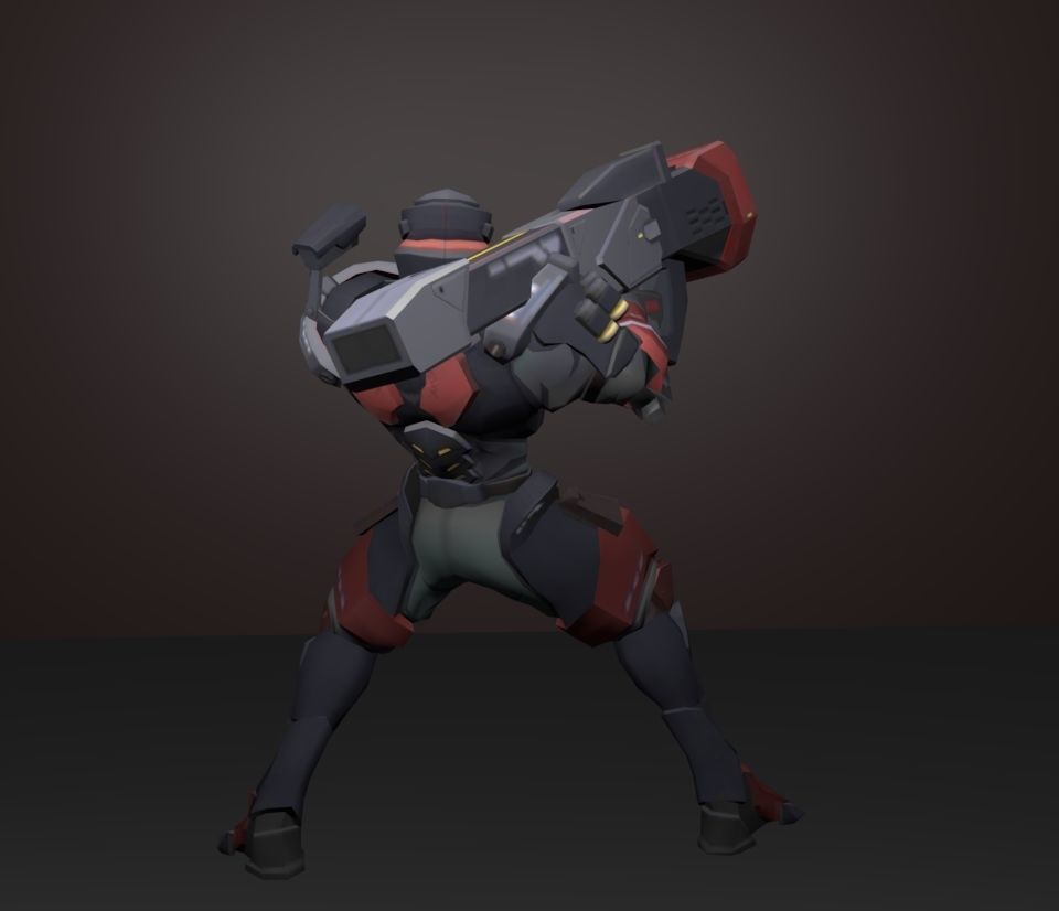 jericho soldier 3D model_4