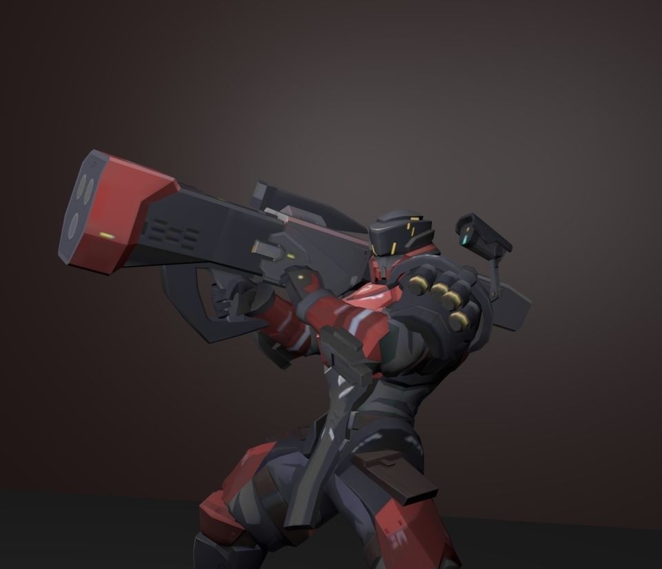 jericho soldier 3D model_2