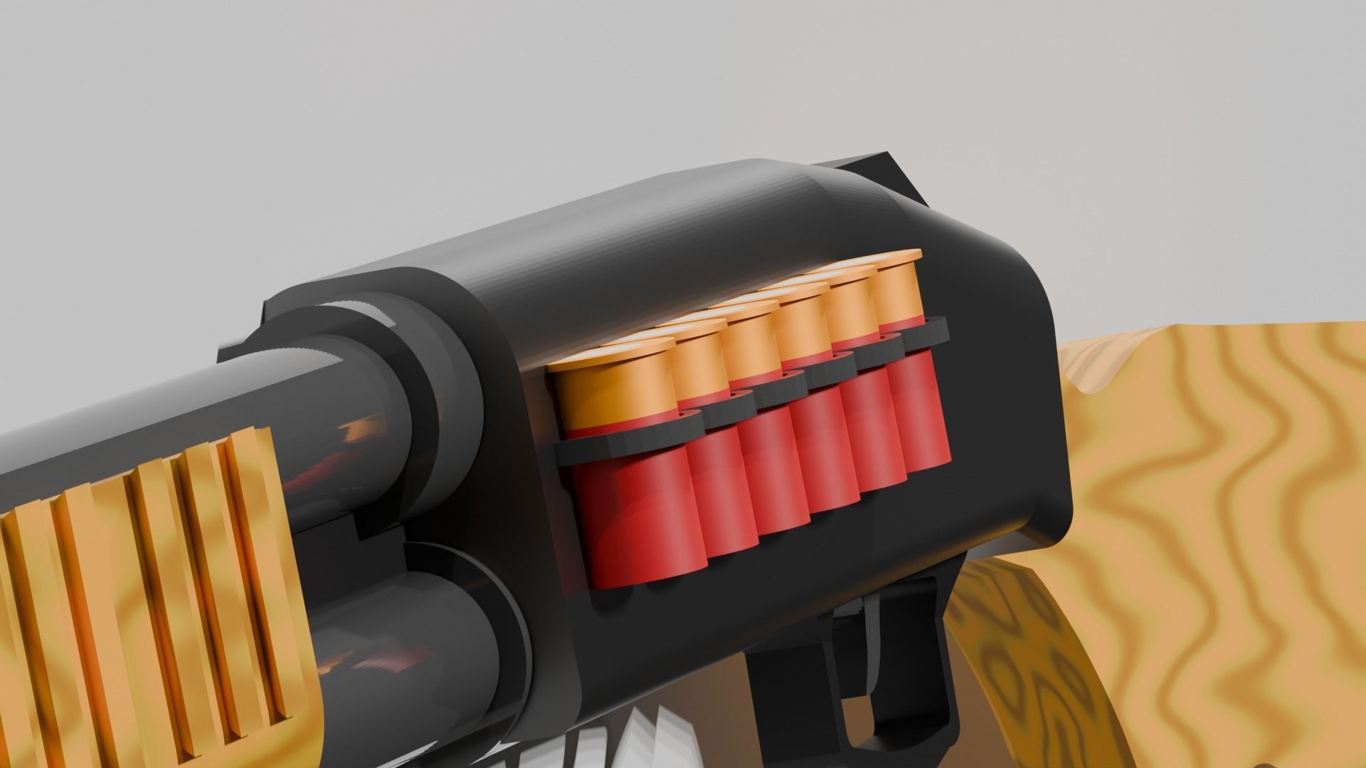 Shotgun 3D model_1