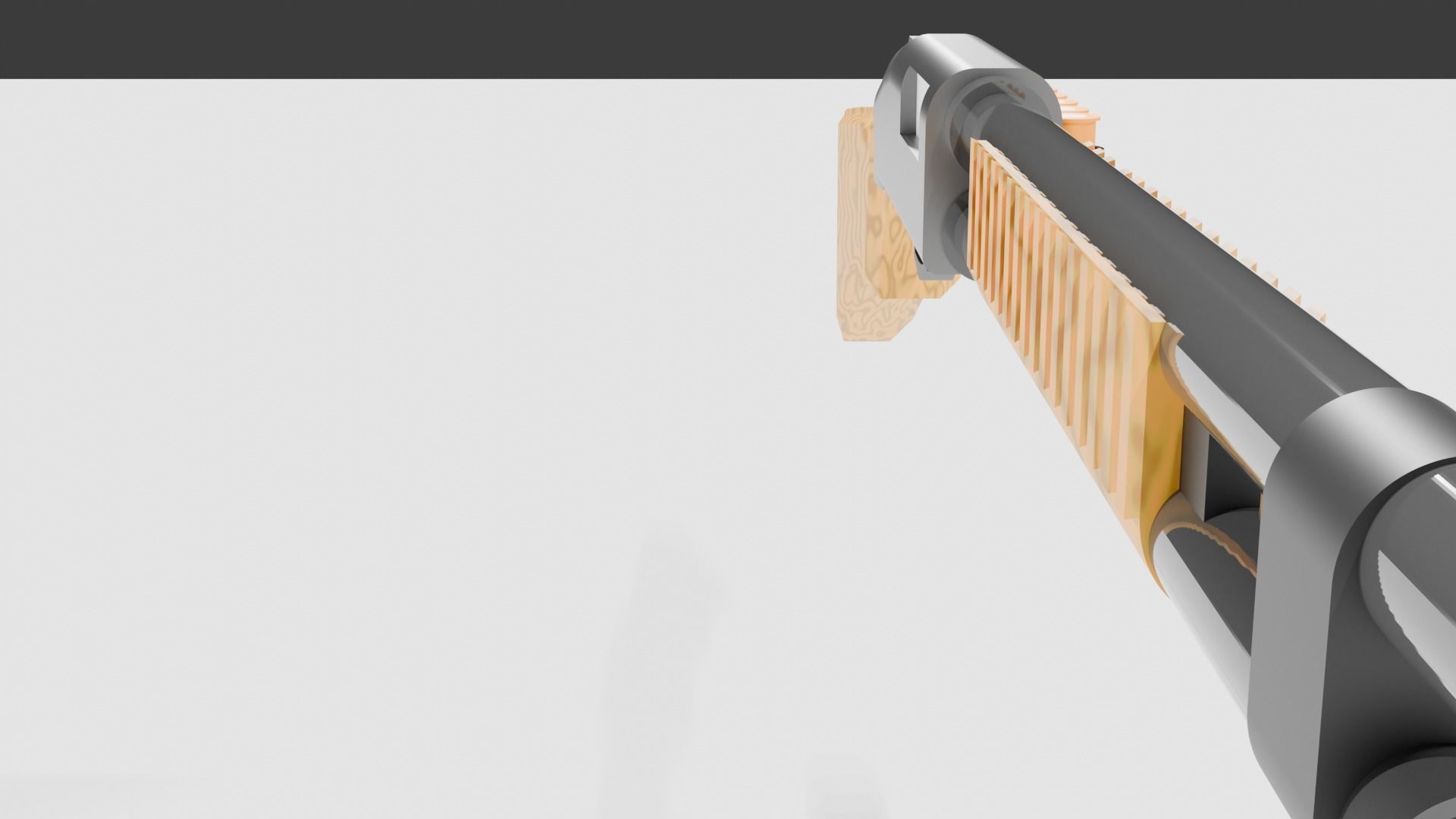 Shotgun 3D model_2