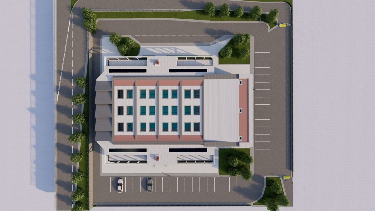 Swimming pool-stadium pool 3D model_23