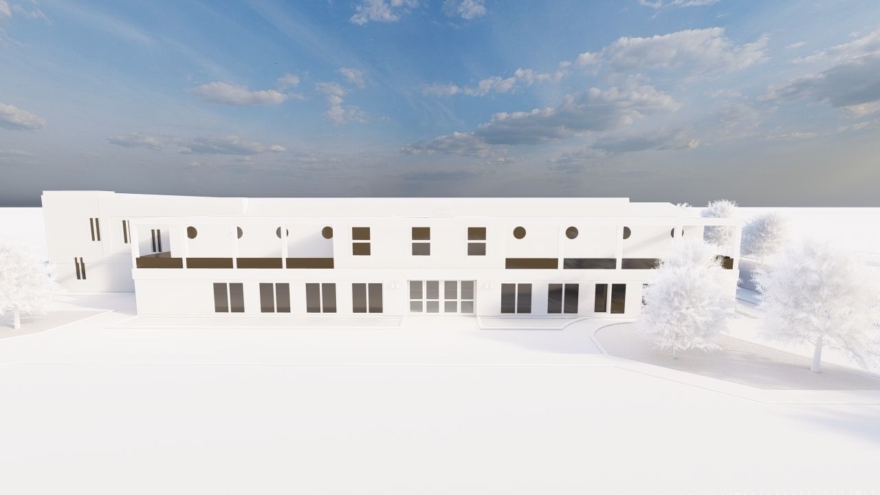 Swimming pool-stadium pool 3D model_17