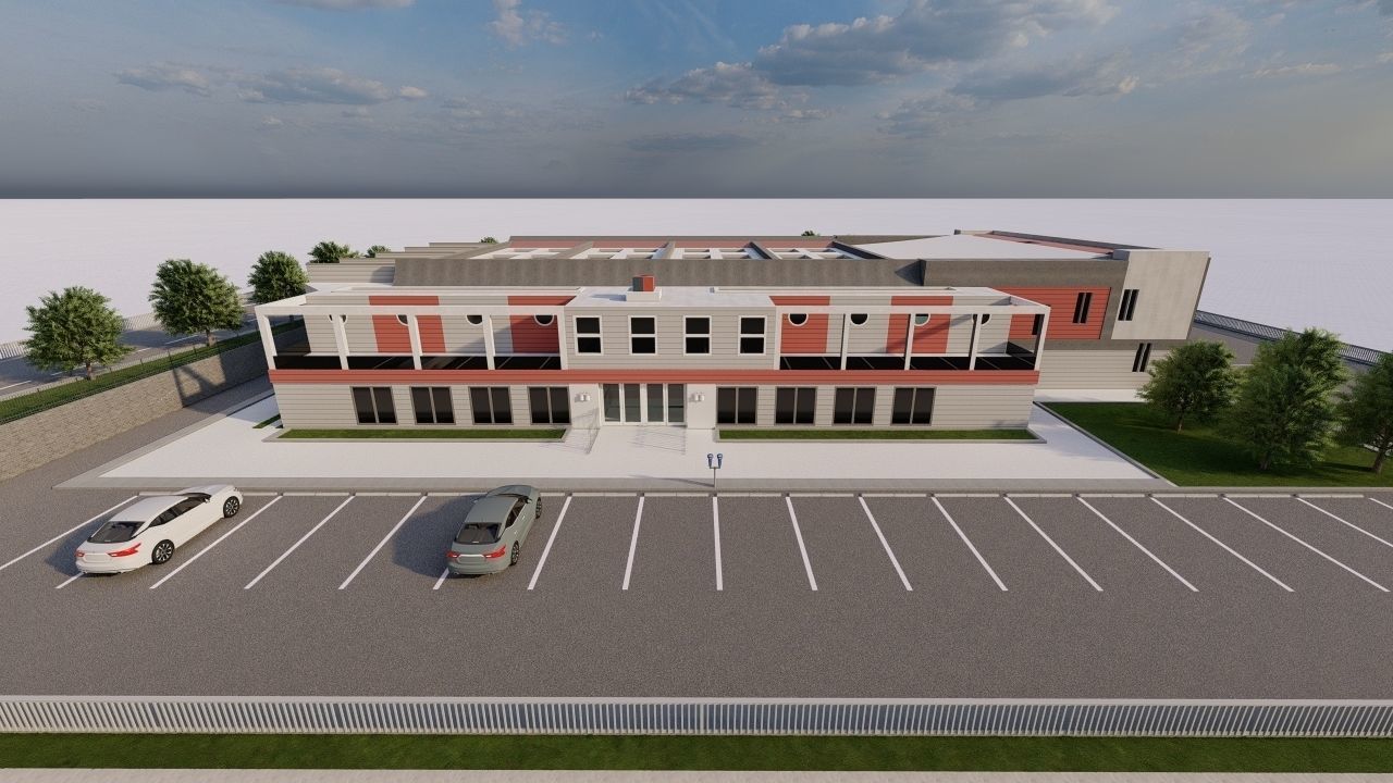 Swimming pool-stadium pool 3D model_27