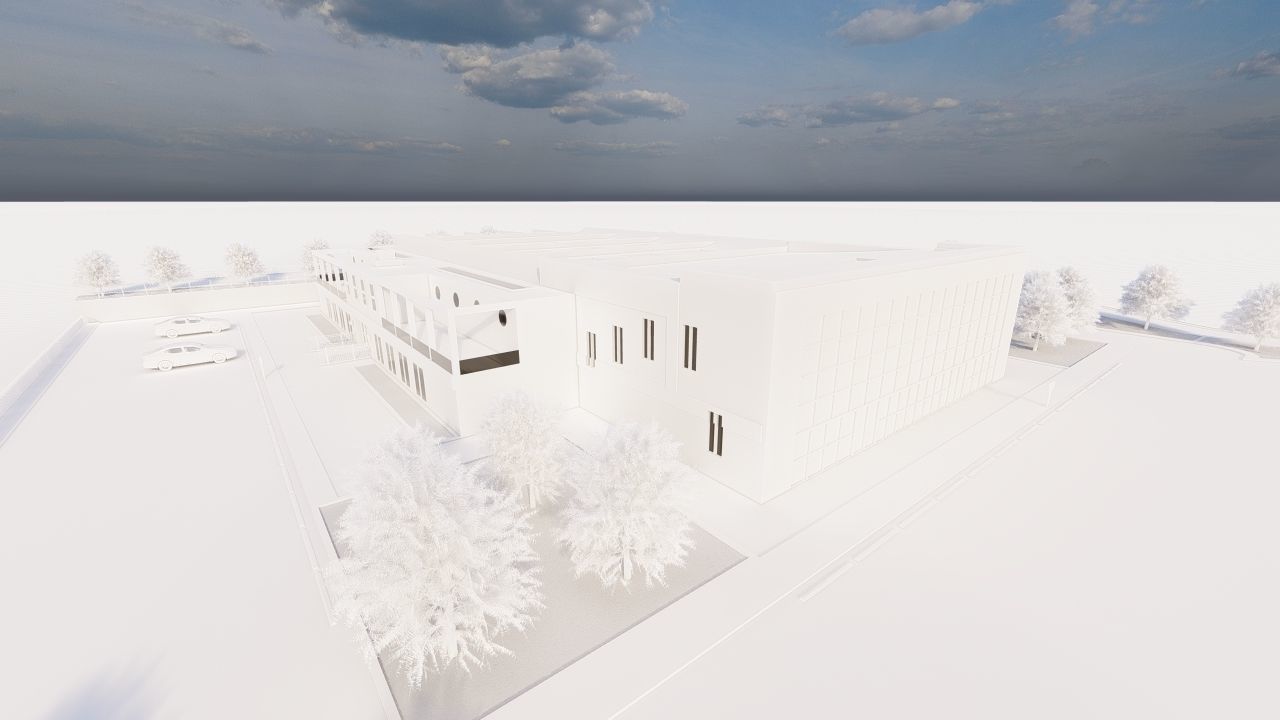 Swimming pool-stadium pool 3D model_20