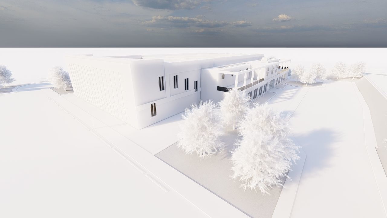 Swimming pool-stadium pool 3D model_15