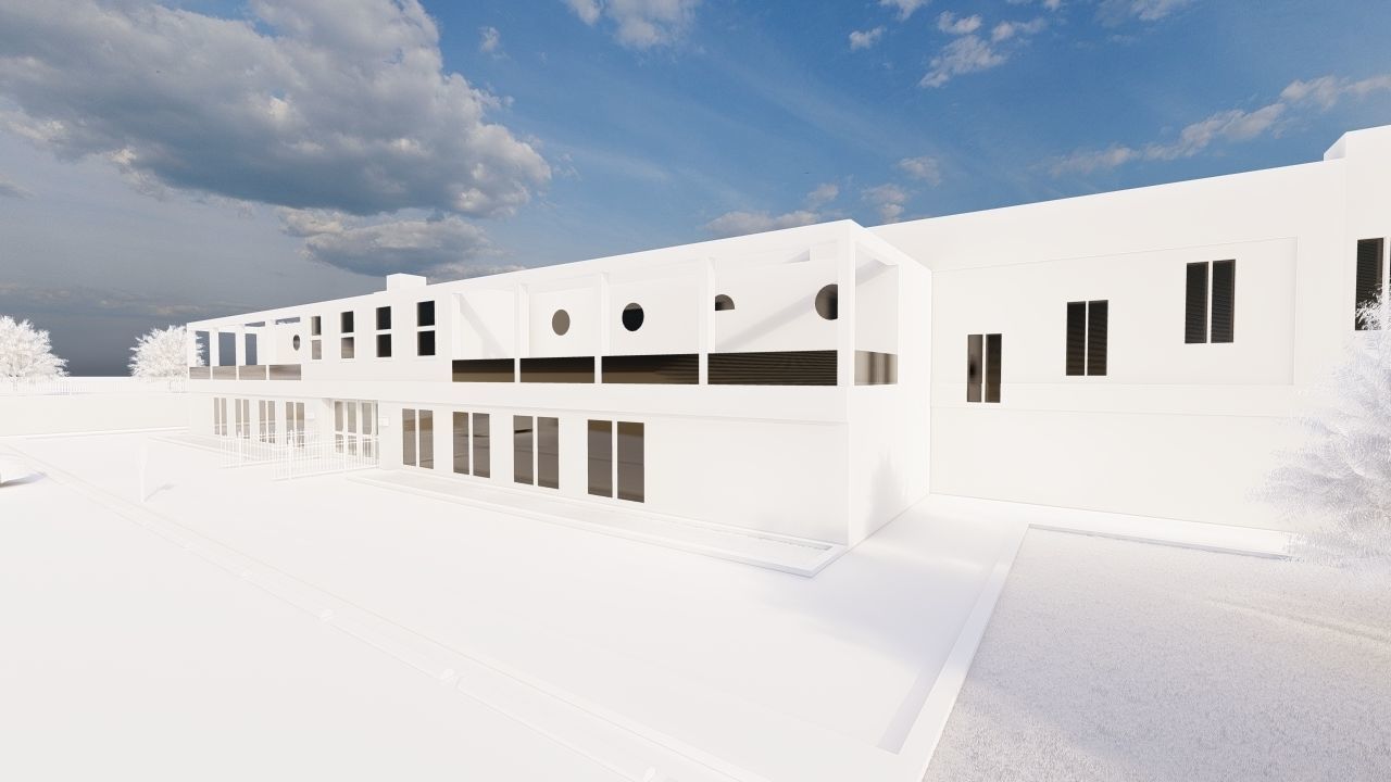 Swimming pool-stadium pool 3D model_19