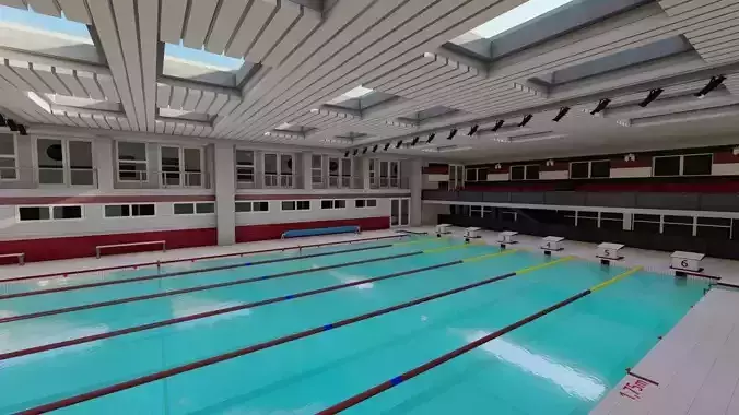 Swimming pool-stadium pool 3D model