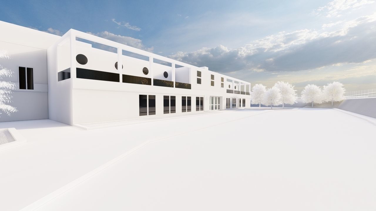 Swimming pool-stadium pool 3D model_30