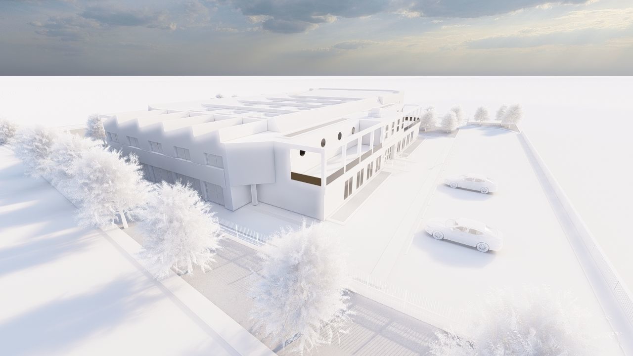 Swimming pool-stadium pool 3D model_28