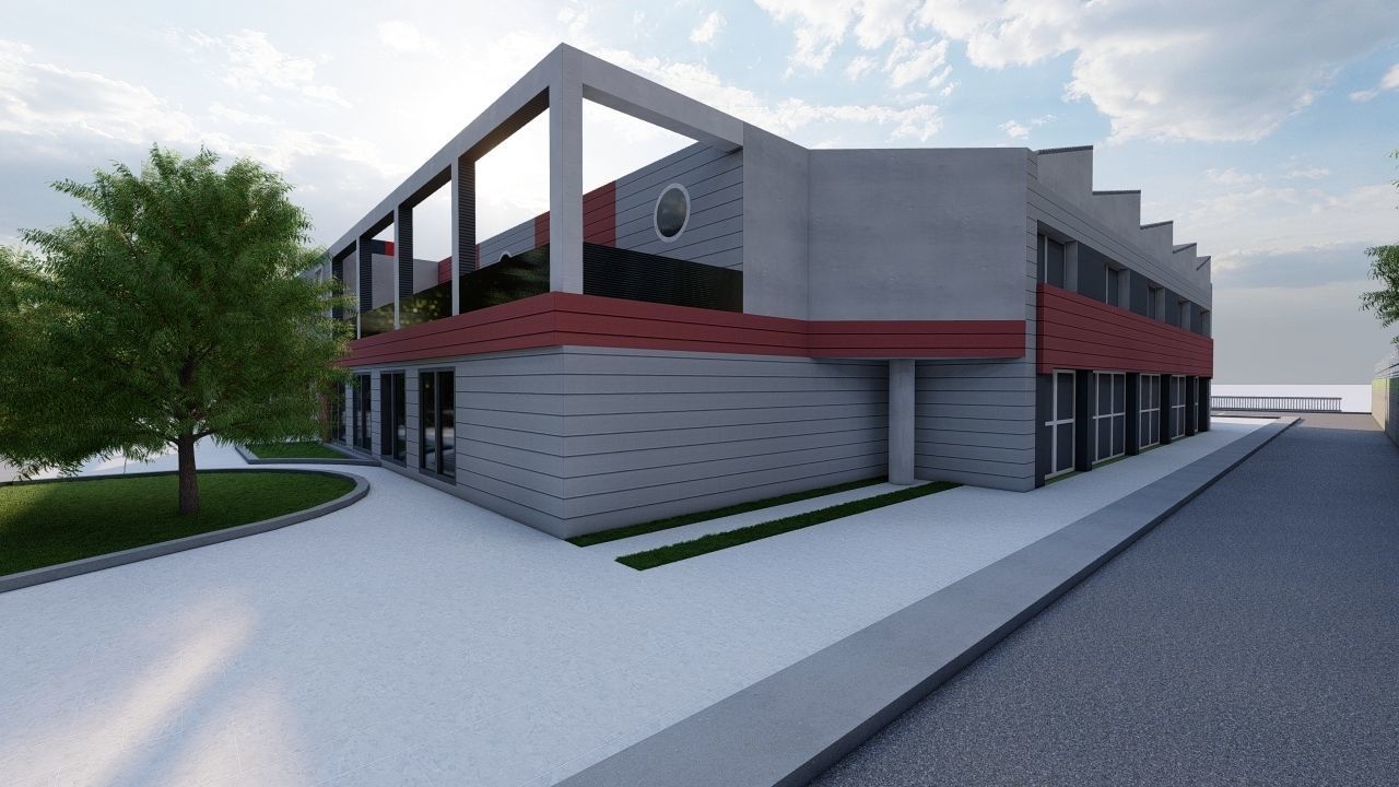 Swimming pool-stadium pool 3D model_26