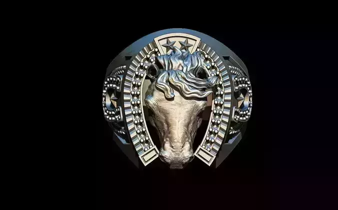Horse ring 3D print model