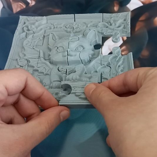 Puzzle of wishes The prince of cats and dragons 3D print model_7