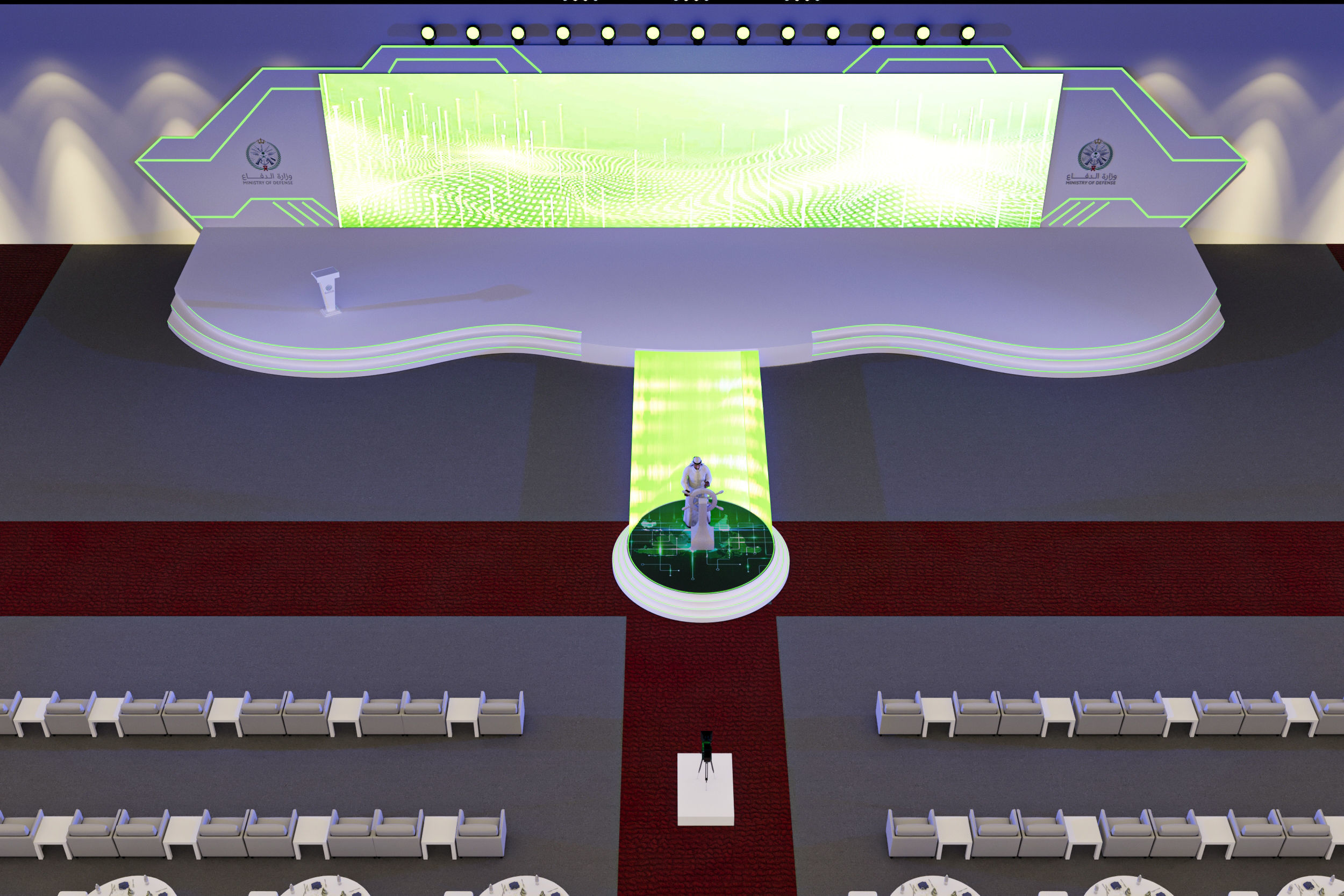 Ministry of Defense in Prince Sultan Hall 3D model_25