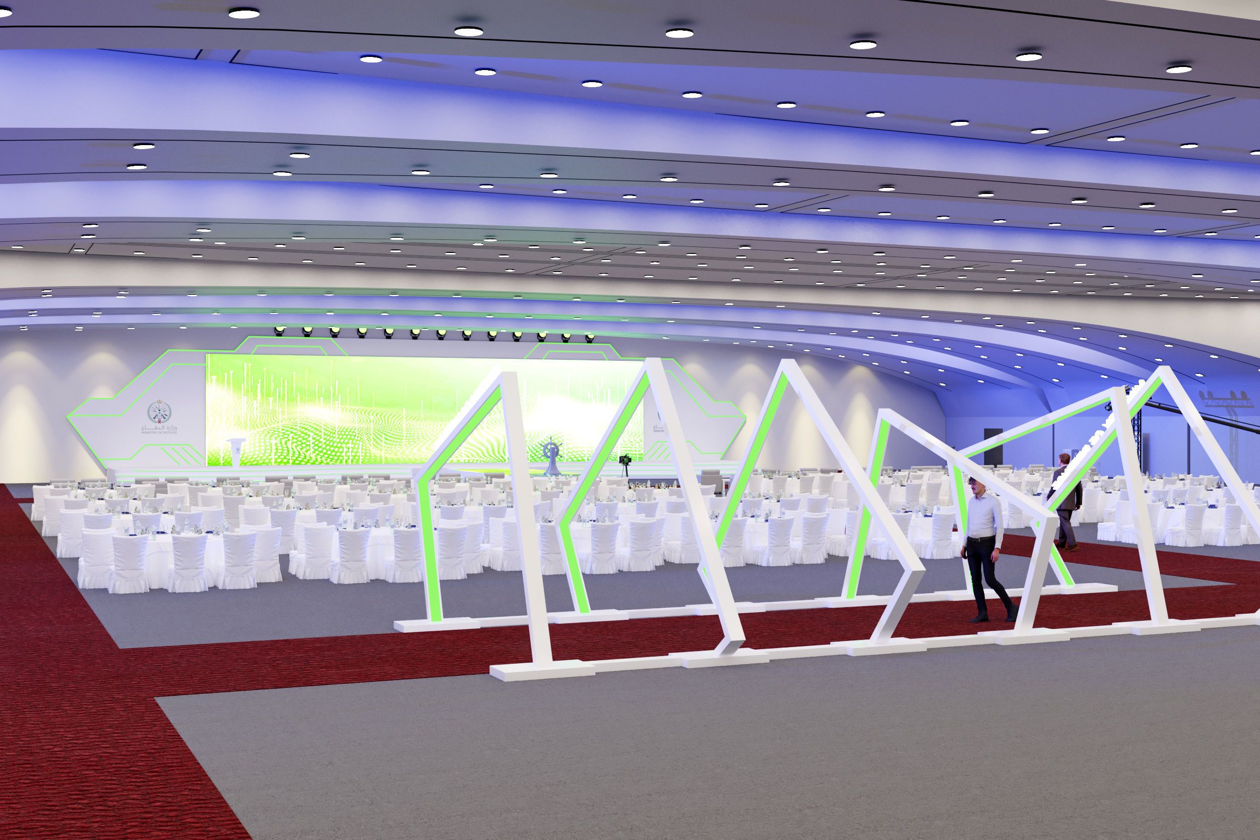 Ministry of Defense in Prince Sultan Hall 3D model_12