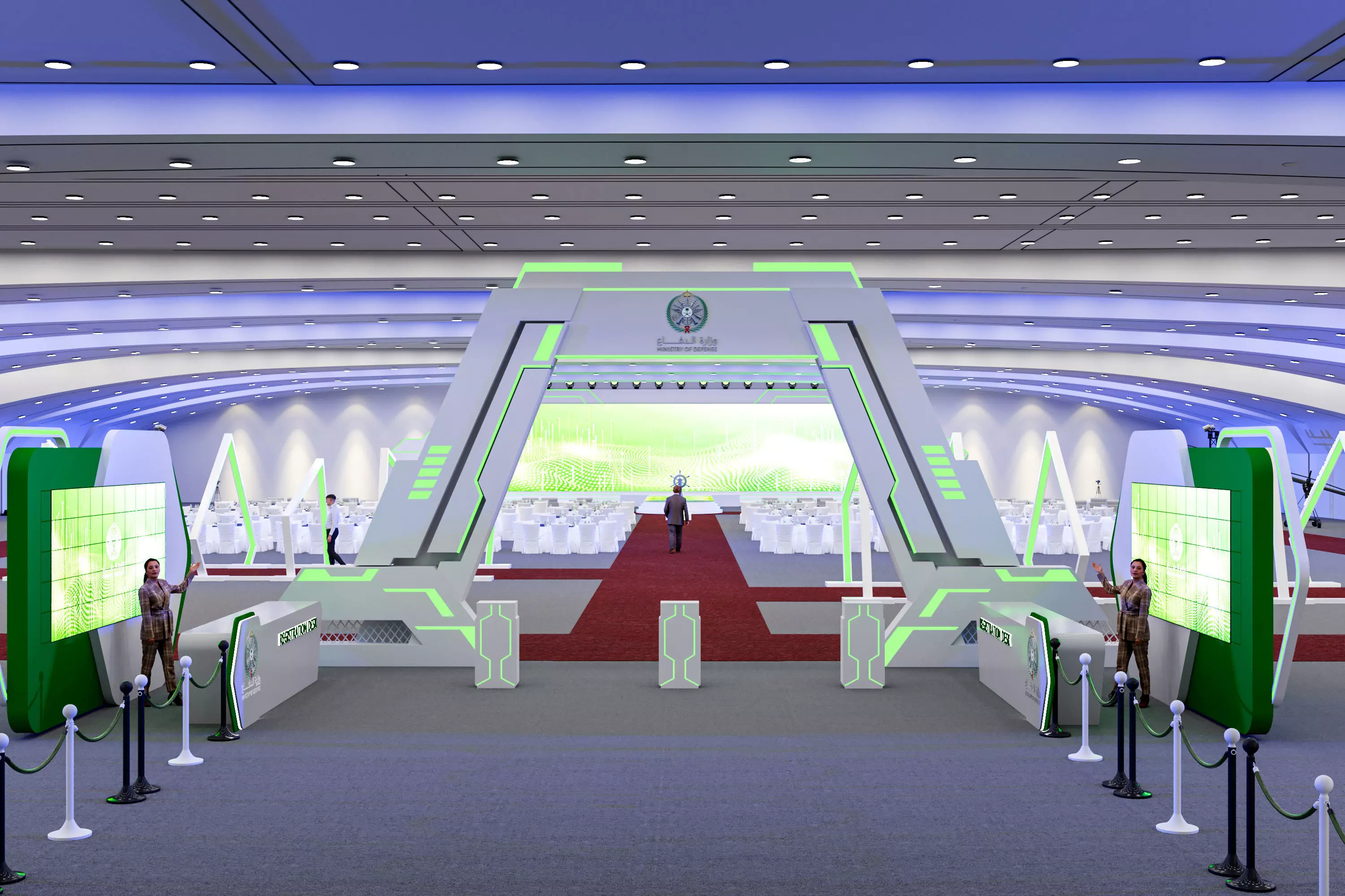 Ministry of Defense in Prince Sultan Hall 3D model_0