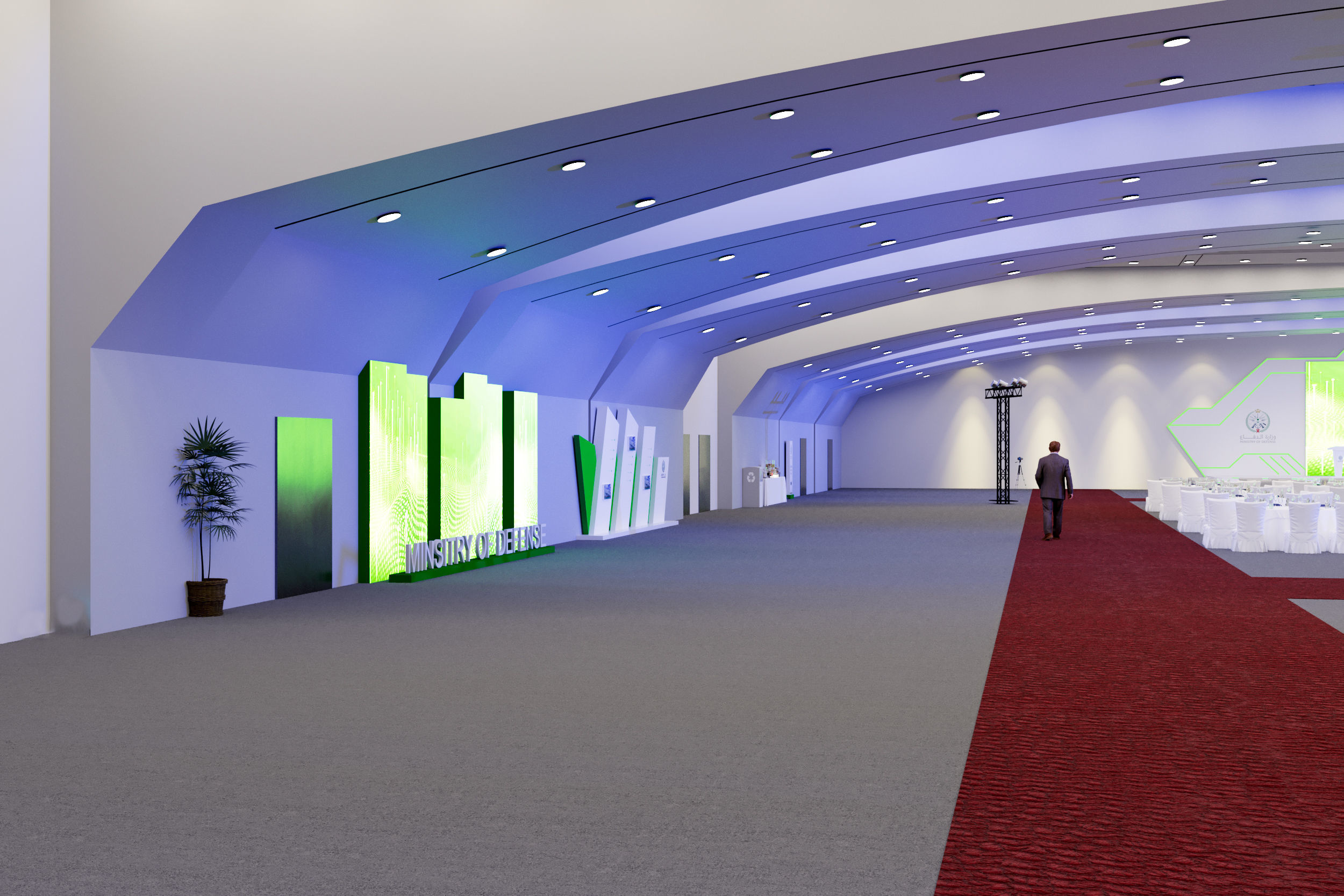 Ministry of Defense in Prince Sultan Hall 3D model_11